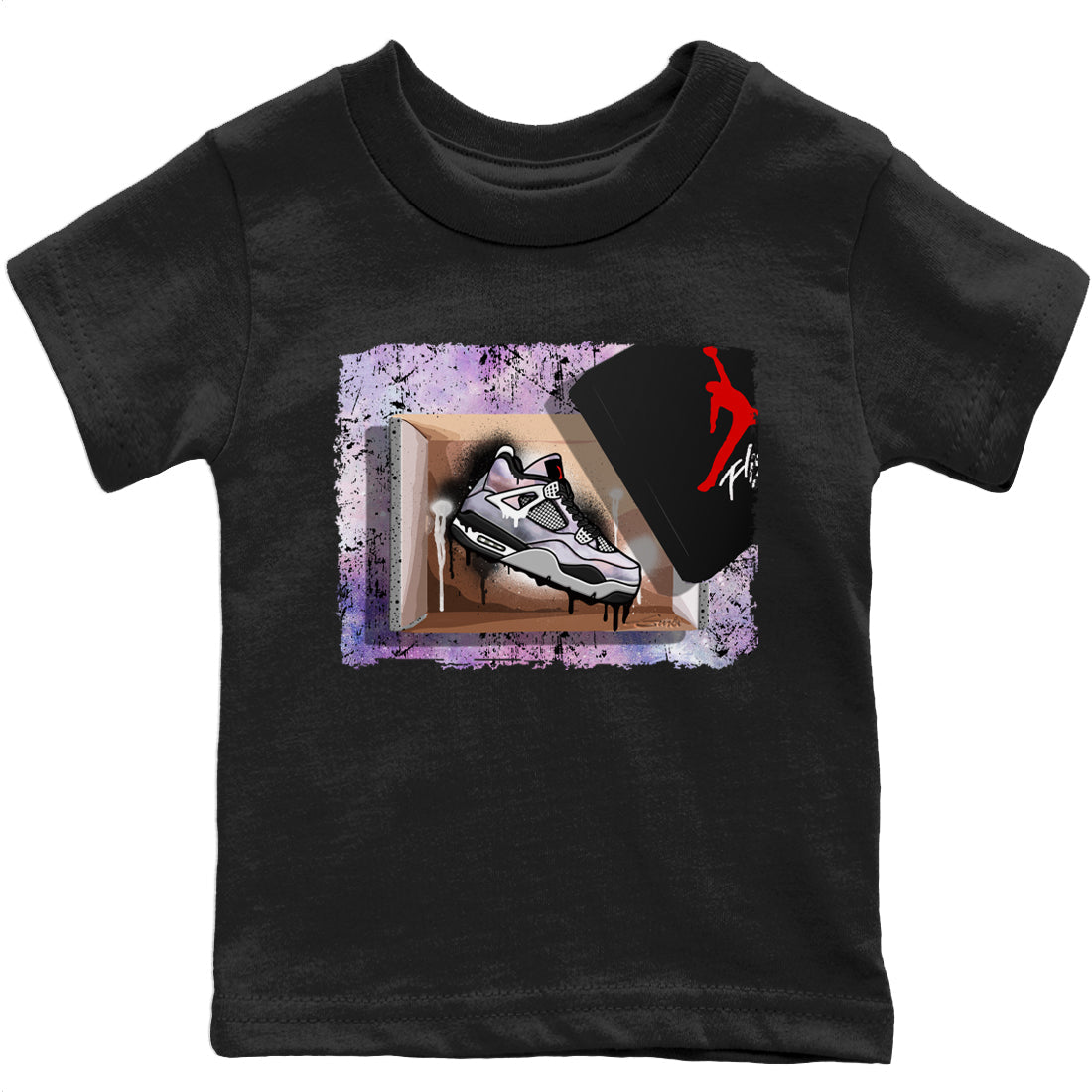 Jordan 4 Zen Master Sneaker Matching T-Shirt New Kicks Sneaker Tees Jordan 4 Zen Master Sneaker Release Tees Kids Shirts