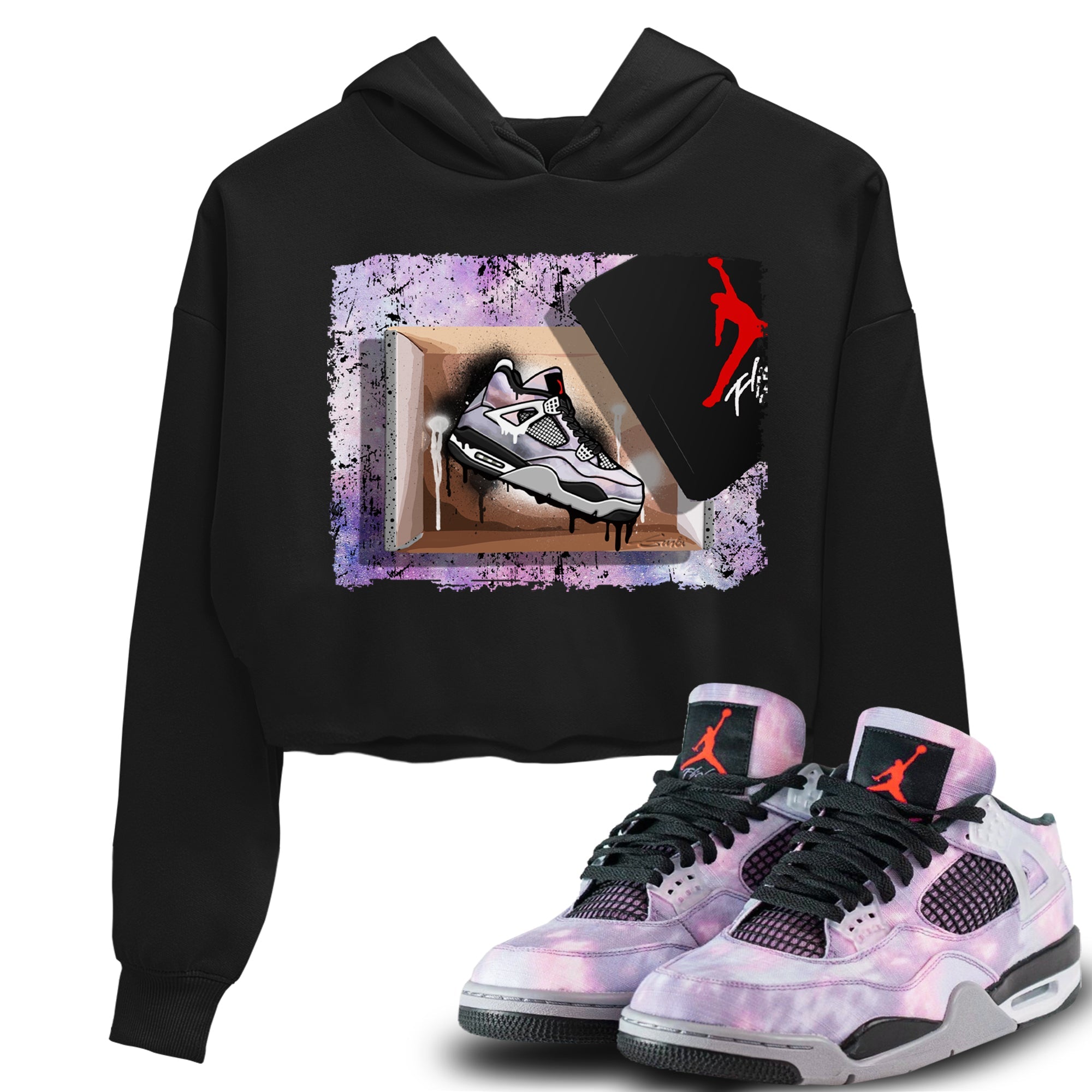 Jordan 4 Zen Master Sneaker Matching T-Shirt New Kicks Sneaker Tees Jordan 4 Zen Master Sneaker Release Tees Women's Shirts