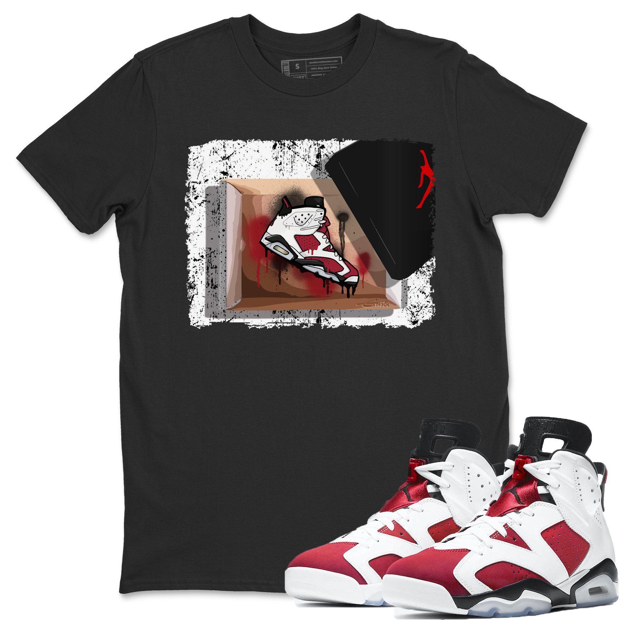 Jordan 6 Carmine Shirt To Match Jordans New Kicks Sneaker Tees Jordan 6 Carmine Drip Gear Zone Sneaker Matching Clothing Unisex Shirts