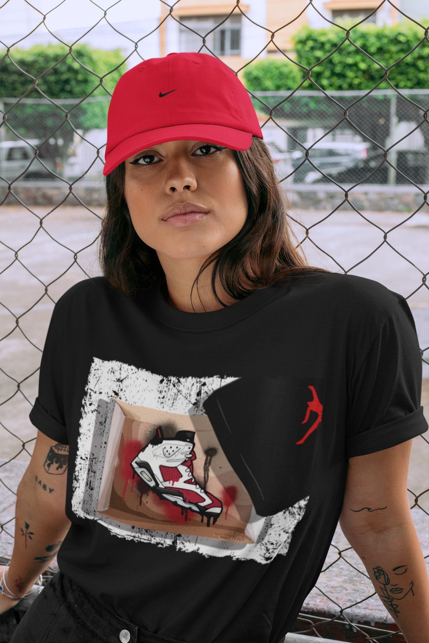Jordan 6 Carmine Shirt To Match Jordans New Kicks Sneaker Tees Jordan 6 Carmine Drip Gear Zone Sneaker Matching Clothing Unisex Shirts