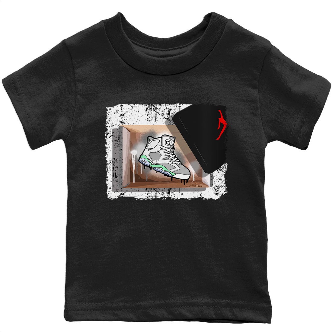 Jordan 6 Mint Foam Sneaker Matching T-Shirt New Kicks Sneaker Tees Jordan 6 Mint Foam Sneaker Release Tees Kids Shirts