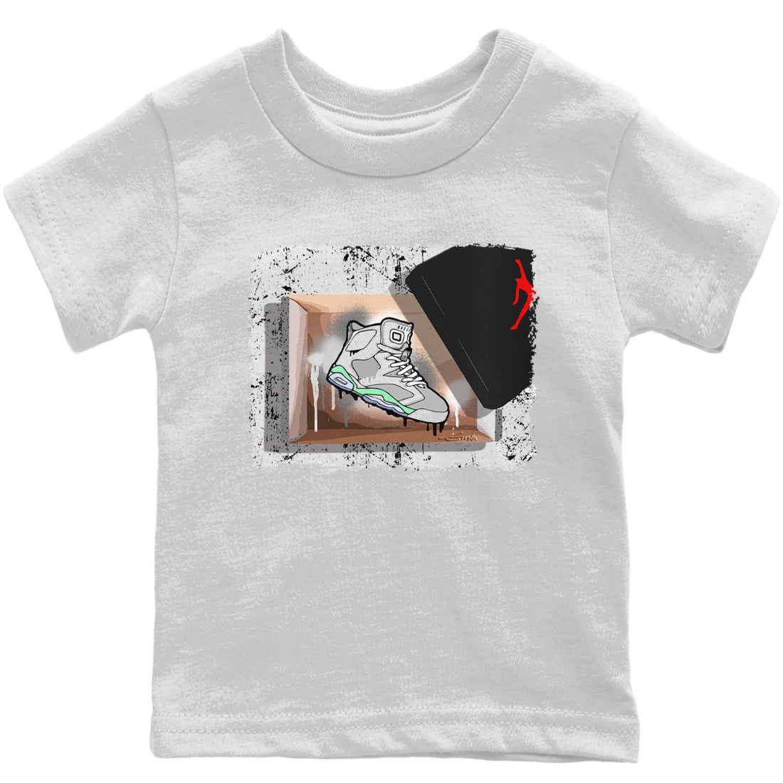 Jordan 6 Mint Foam Sneaker Matching T-Shirt New Kicks Sneaker Tees Jordan 6 Mint Foam Sneaker Release Tees Kids Shirts