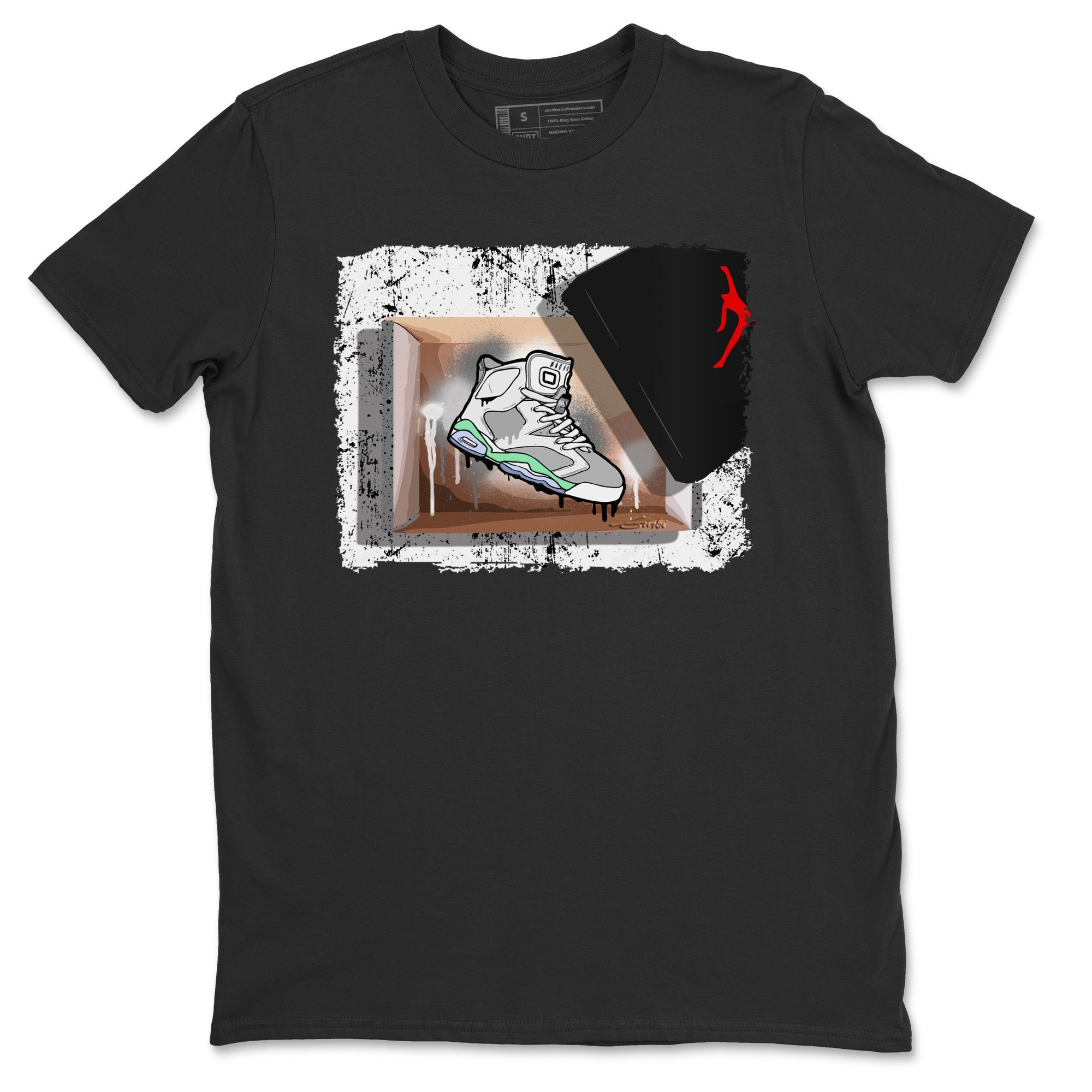 Jordan 6 Mint Foam Sneaker Matching T-Shirt New Kicks Sneaker Tees Jordan 6 Mint Foam Sneaker Release Tees Crew Neck Tees