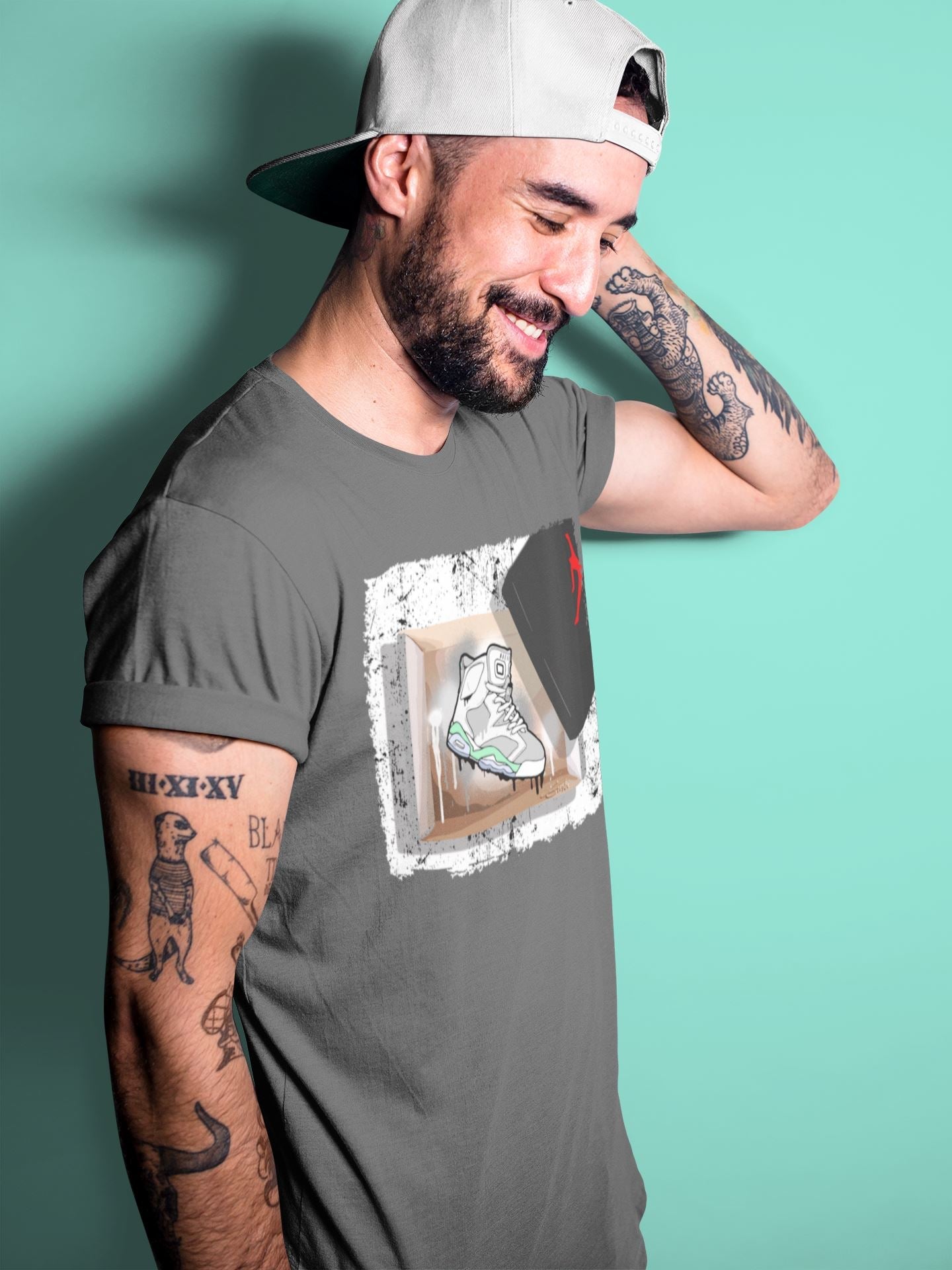 Jordan 6 Mint Foam Sneaker Matching T-Shirt New Kicks Sneaker Tees Jordan 6 Mint Foam Sneaker Release Tees Crew Neck Tees