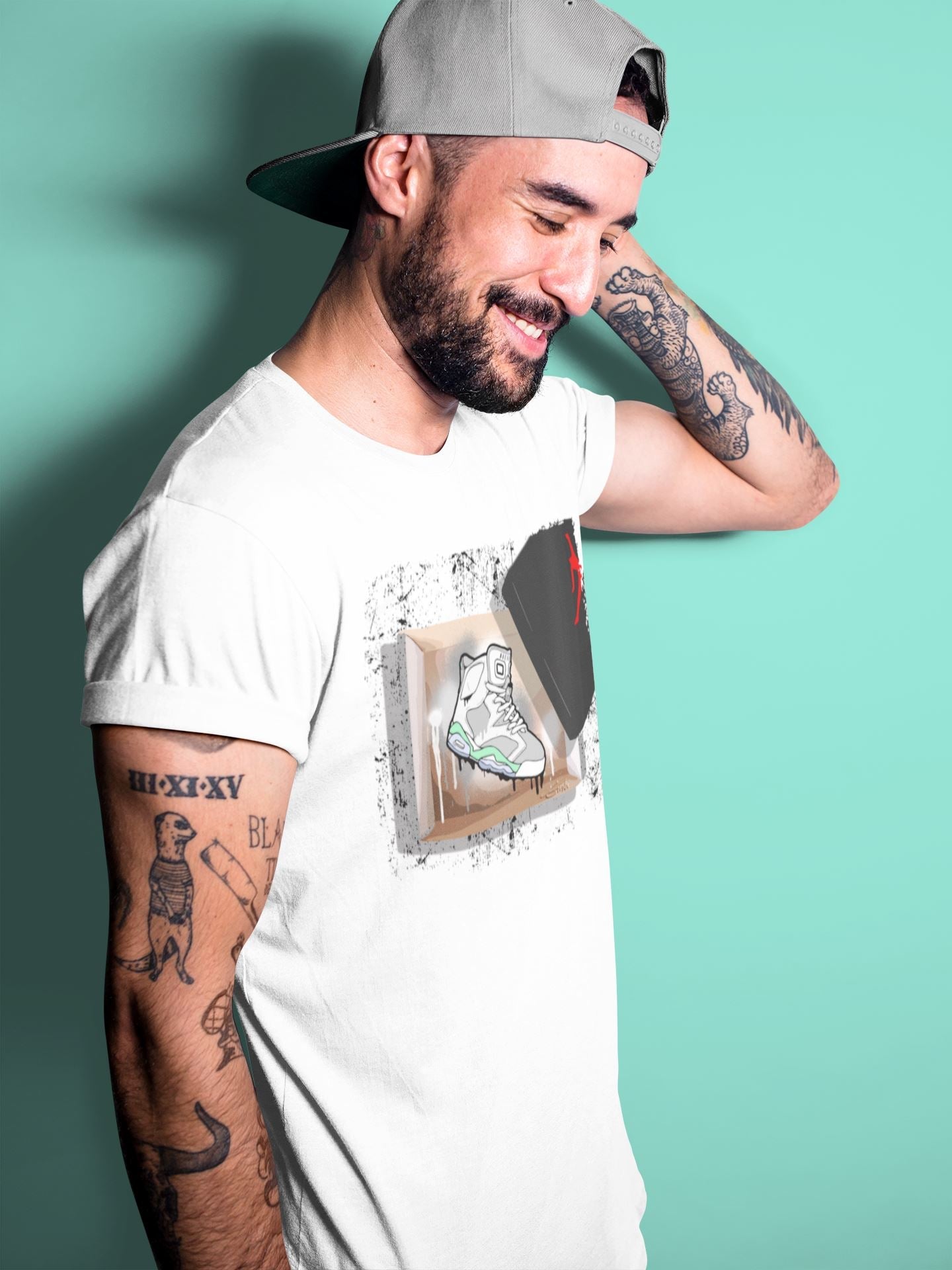 Jordan 6 Mint Foam Sneaker Matching T-Shirt New Kicks Sneaker Tees Jordan 6 Mint Foam Sneaker Release Tees Crew Neck Tees