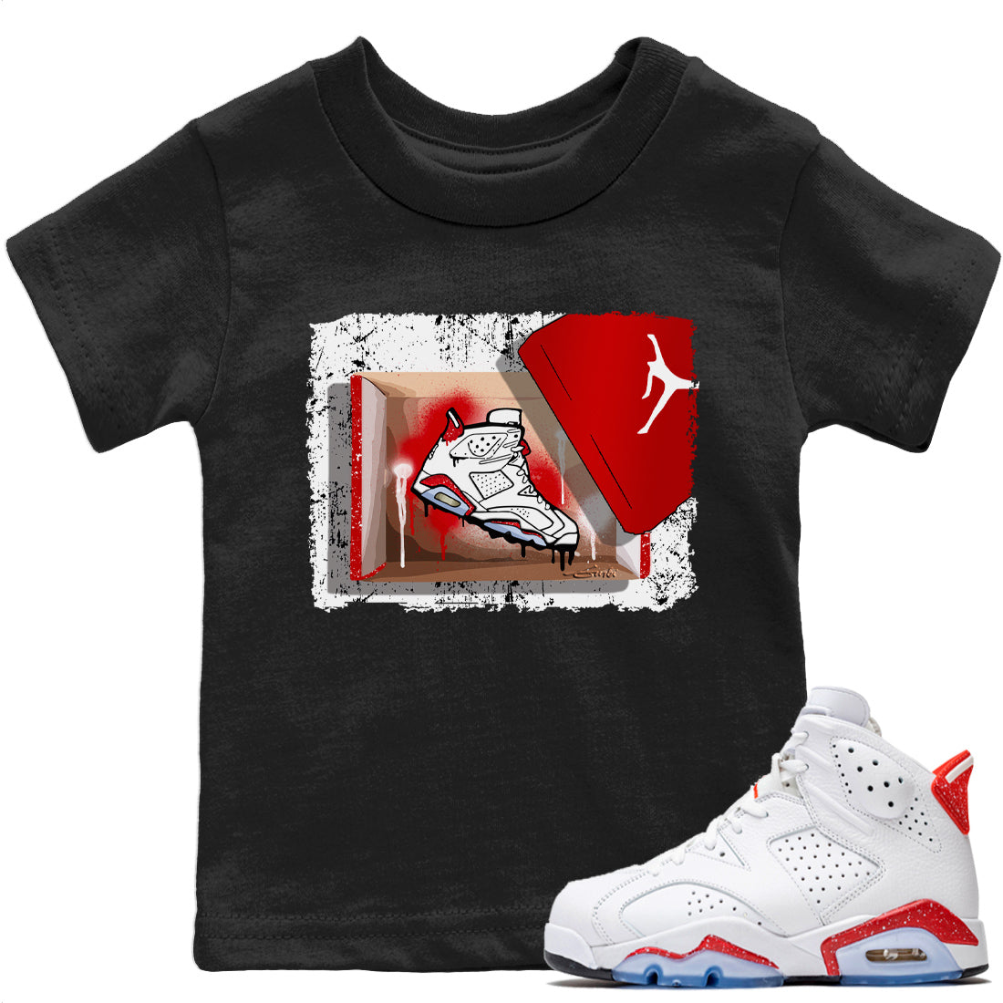 Jordan 6 Red Velvet Cookies Shirt To Match Jordans New Kicks Sneaker Tees Jordan 6 Red Velvet Cookies Drip Gear Zone Sneaker Matching Clothing Kids Shirts