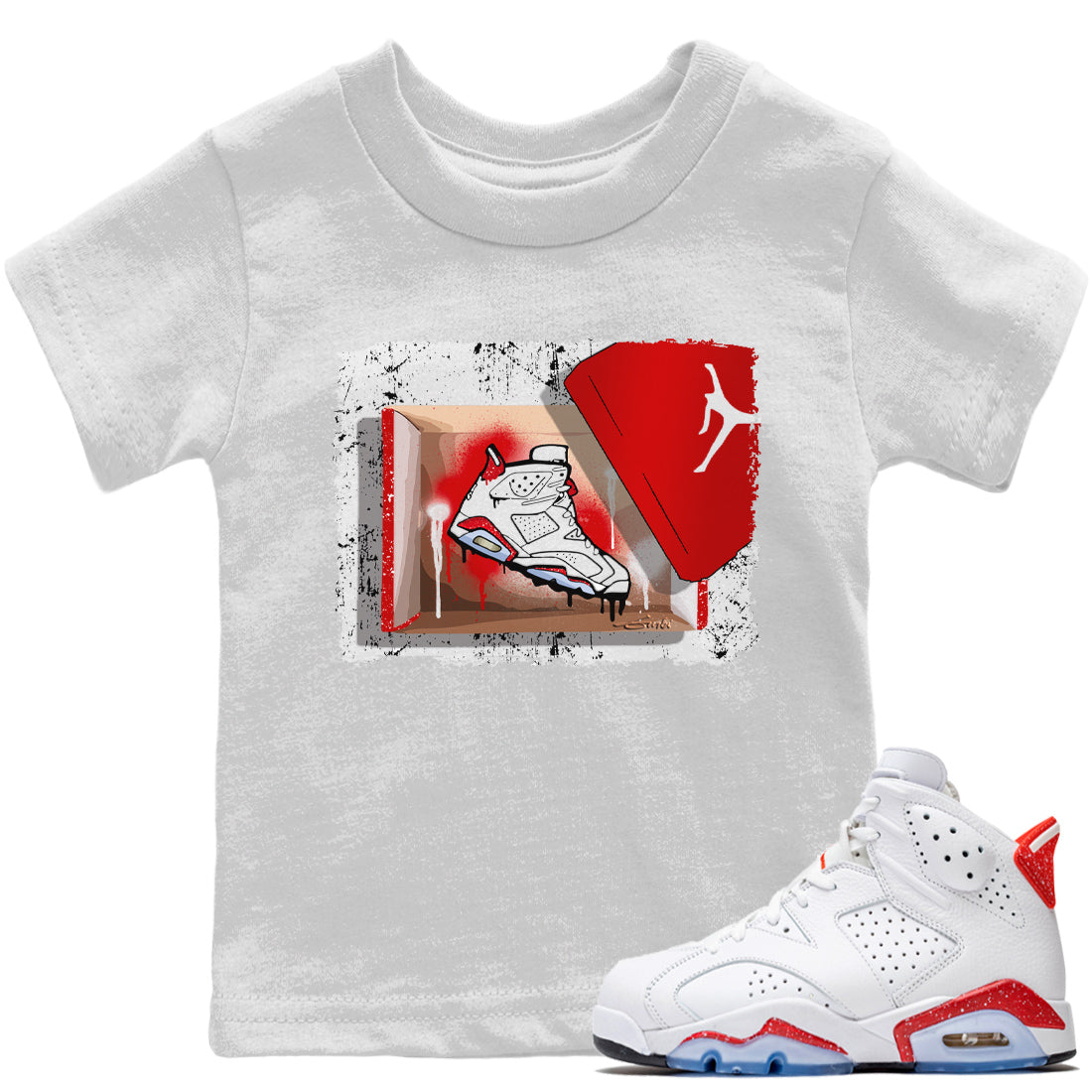 Jordan 6 Red Velvet Cookies Shirt To Match Jordans New Kicks Sneaker Tees Jordan 6 Red Velvet Cookies Drip Gear Zone Sneaker Matching Clothing Kids Shirts