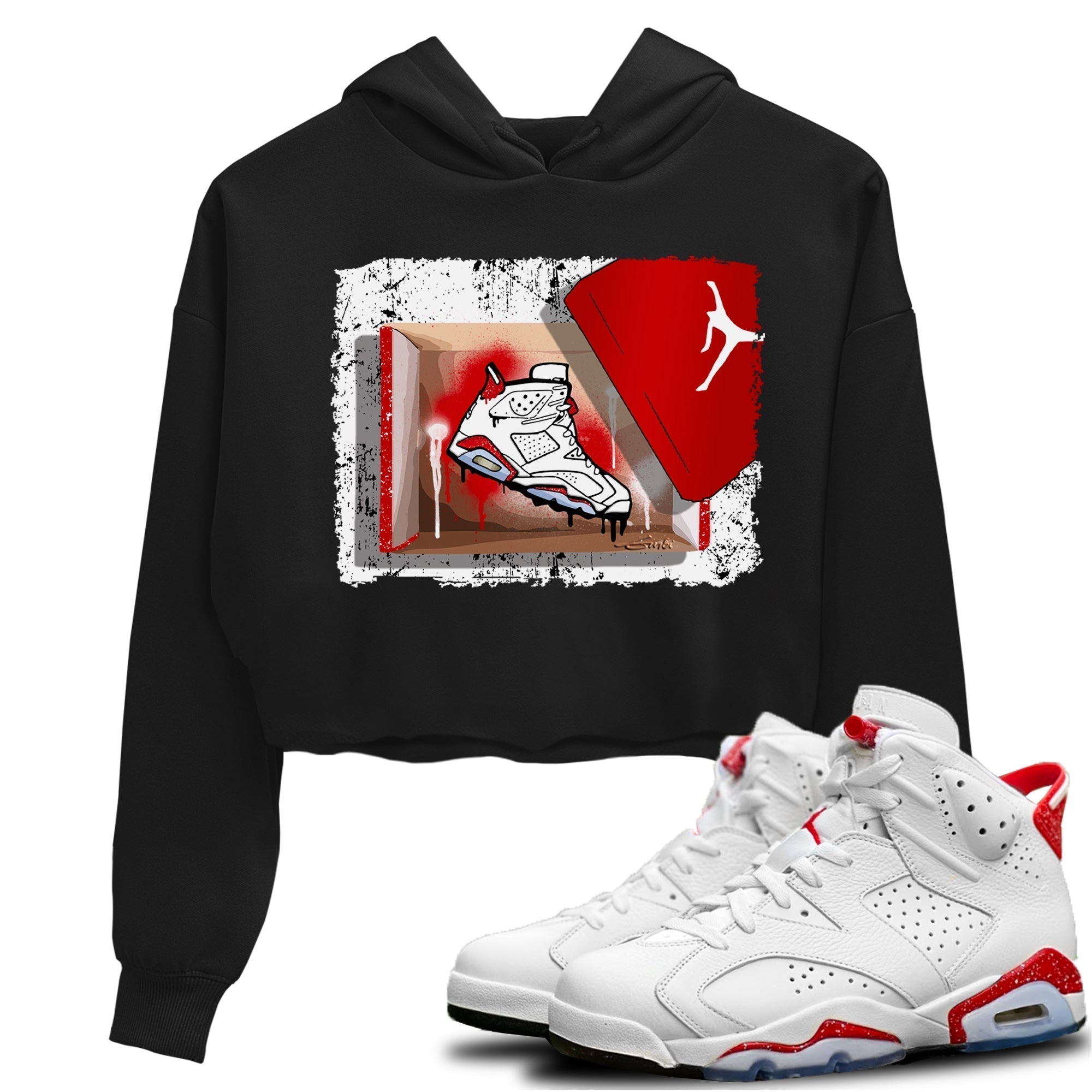 Jordan 6 Red Velvet Cookies Shirt To Match Jordans New Kicks Sneaker Tees Jordan 6 Red Velvet Cookies Drip Gear Zone Sneaker Matching Clothing Women's Shirts