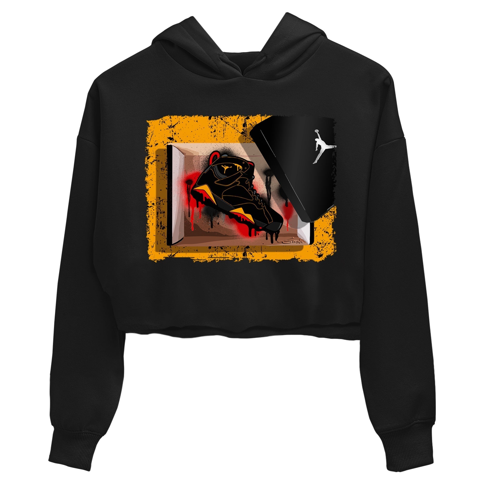 Jordan 7 Citrus Shirt To Match Jordans New Kicks Sneaker Tees Jordan 7 Citrus Drip Gear Zone Sneaker Matching Clothing Women's Shirts