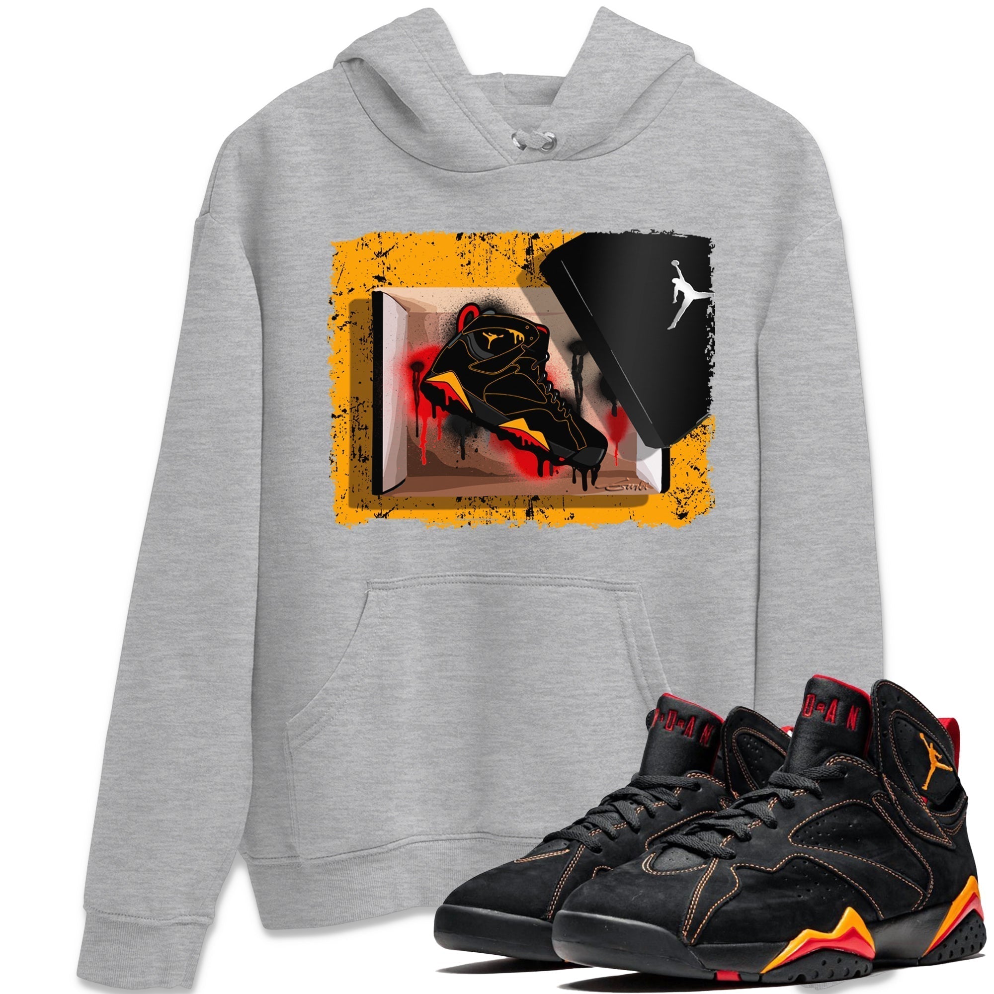 Jordan 7 Citrus Shirt To Match Jordans New Kicks Sneaker Tees Jordan 7 Citrus Drip Gear Zone Sneaker Matching Clothing Unisex Shirts