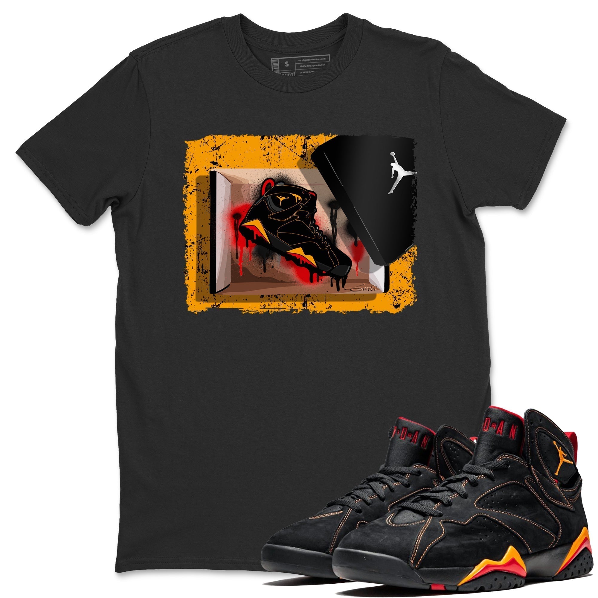 Jordan 7 Citrus Shirt To Match Jordans New Kicks Sneaker Tees Jordan 7 Citrus Drip Gear Zone Sneaker Matching Clothing Unisex Shirts