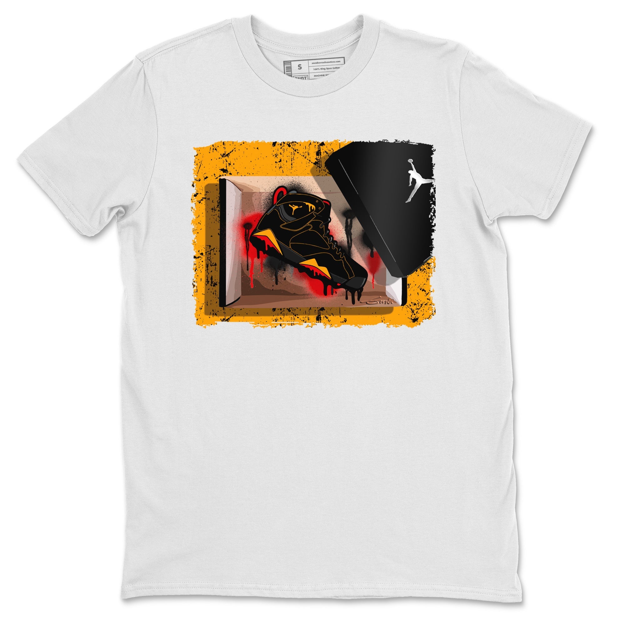 Jordan 7 Citrus Shirt To Match Jordans New Kicks Sneaker Tees Jordan 7 Citrus Drip Gear Zone Sneaker Matching Clothing Unisex Shirts