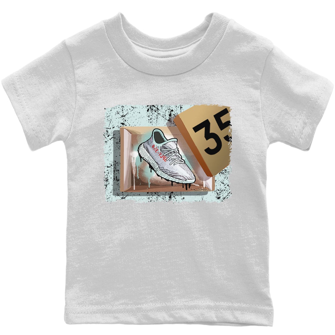 Yeezy 350 Blue Tint Shirt To Match Jordans New Kicks Sneaker Tees Yeezy 350 Blue Tint Drip Gear Zone Sneaker Matching Clothing Kids Shirts