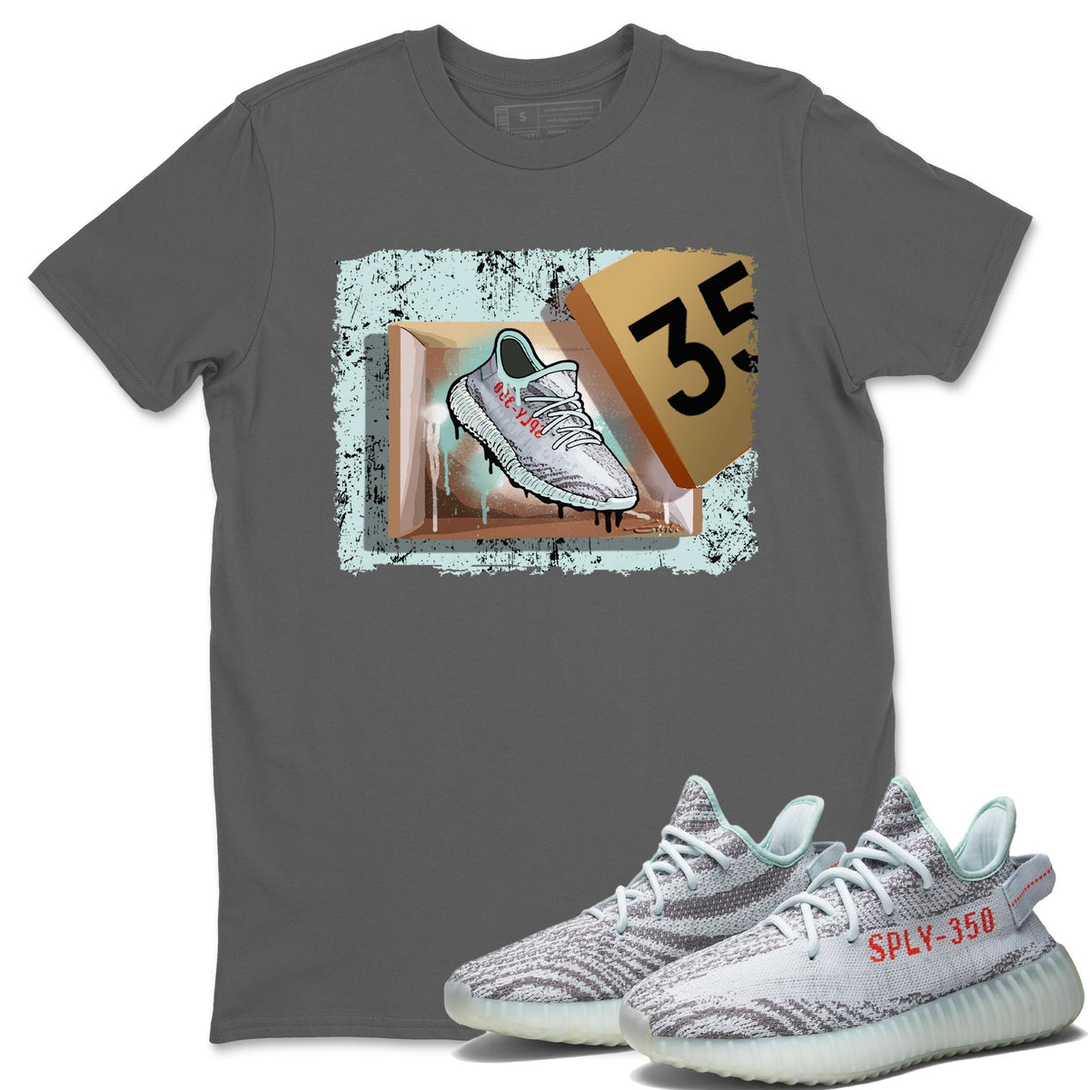 Yeezy 350 Blue Tint Shirt To Match Jordans New Kicks Sneaker Tees Yeezy 350 Blue Tint Drip Gear Zone Sneaker Matching Clothing Unisex Shirts