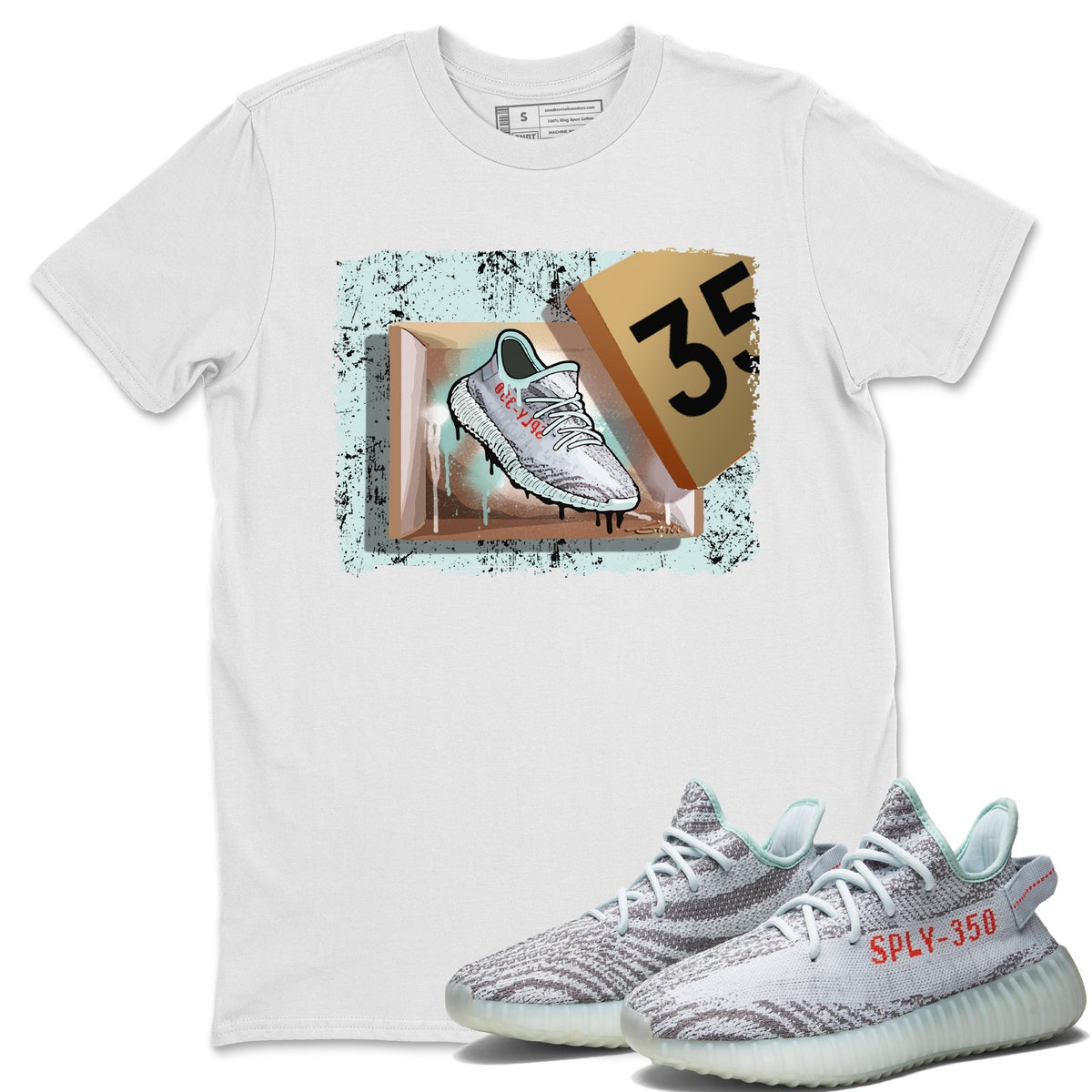 Yeezy 350 Blue Tint Shirt To Match Jordans New Kicks Sneaker Tees Yeezy 350 Blue Tint Drip Gear Zone Sneaker Matching Clothing Unisex Shirts
