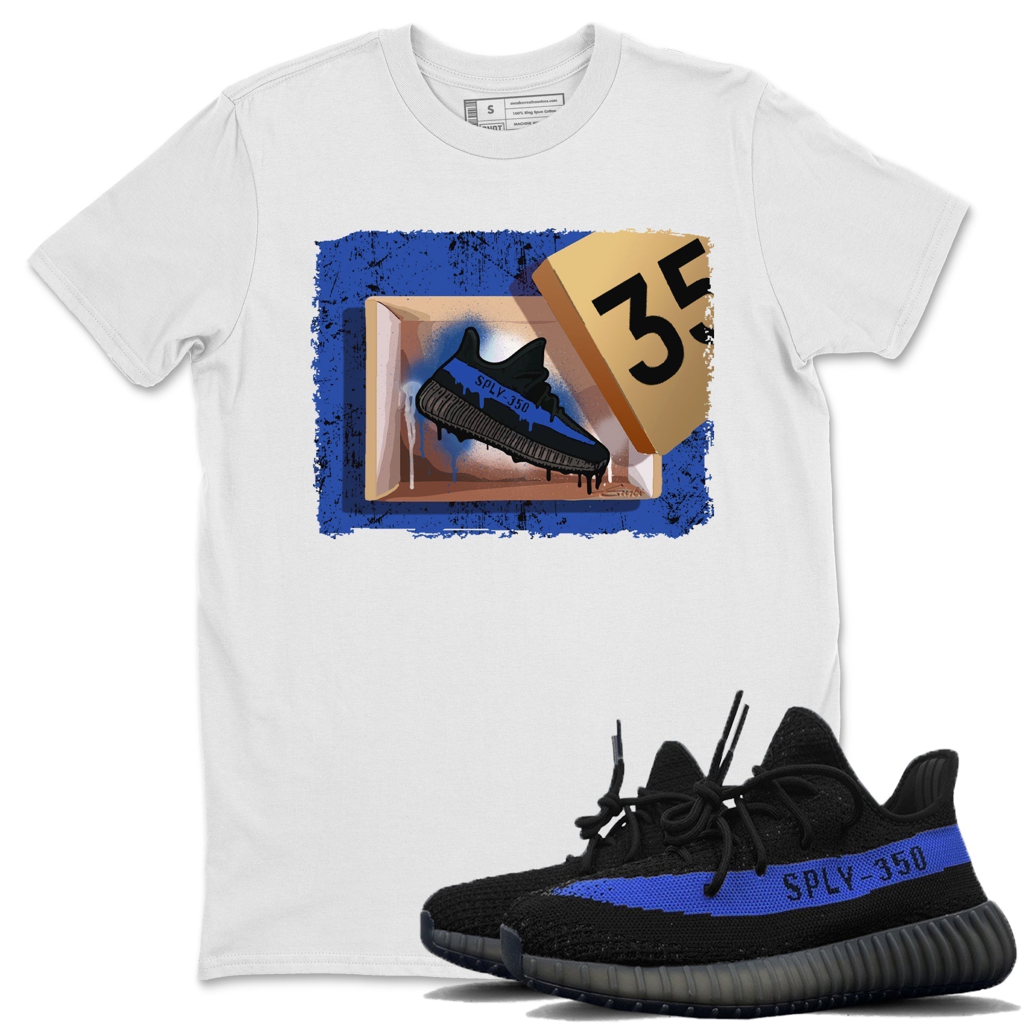 Yeezy 350 Dazzling Blue Shirt To Match Jordans New Kicks Sneaker Tees Yeezy 350 Dazzling Blue Drip Gear Zone Sneaker Matching Clothing Unisex Shirts