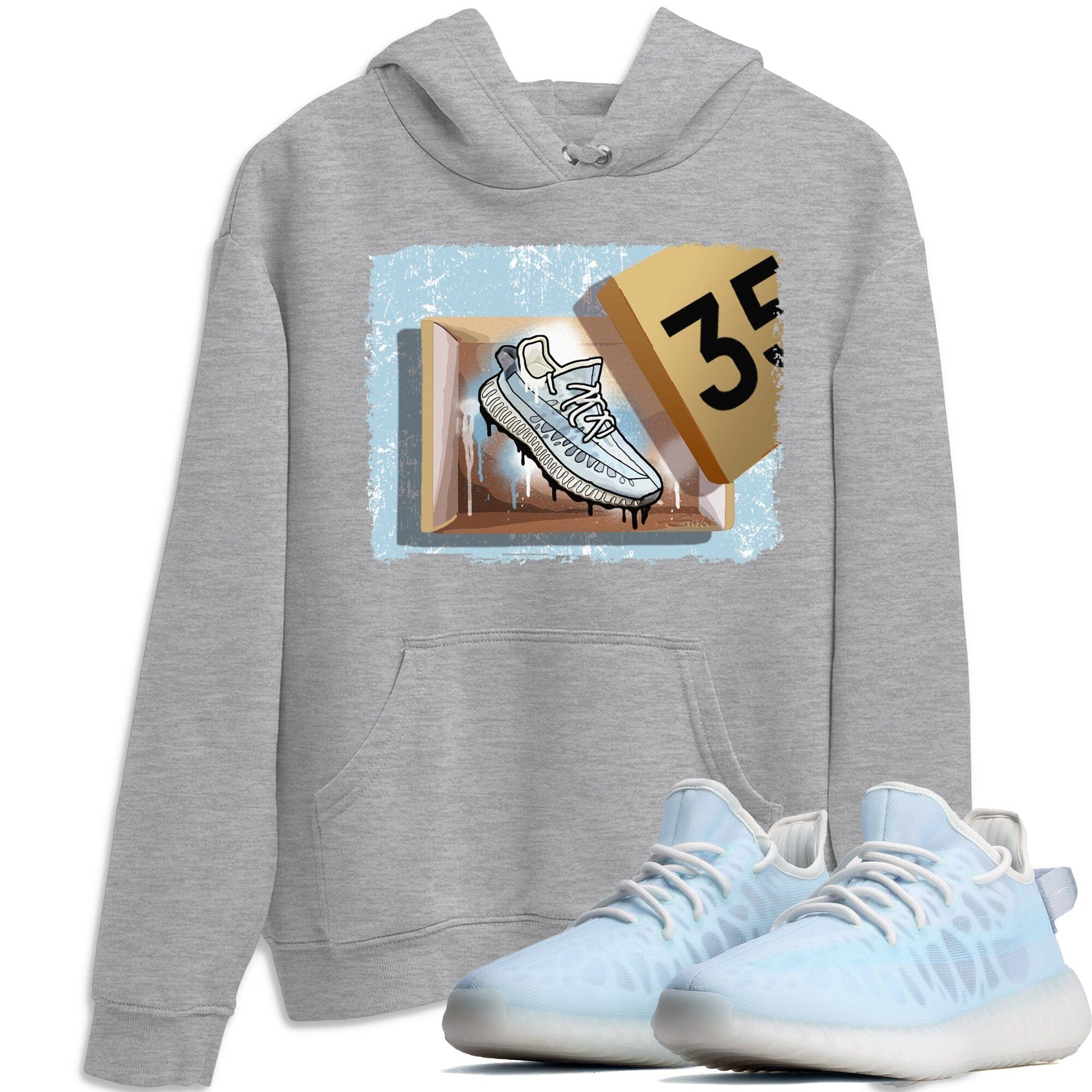 Yeezy 350 Mono Ice Shirt To Match Jordans New Kicks Sneaker Tees Yeezy 350 Mono Ice Drip Gear Zone Sneaker Matching Clothing Unisex Shirts