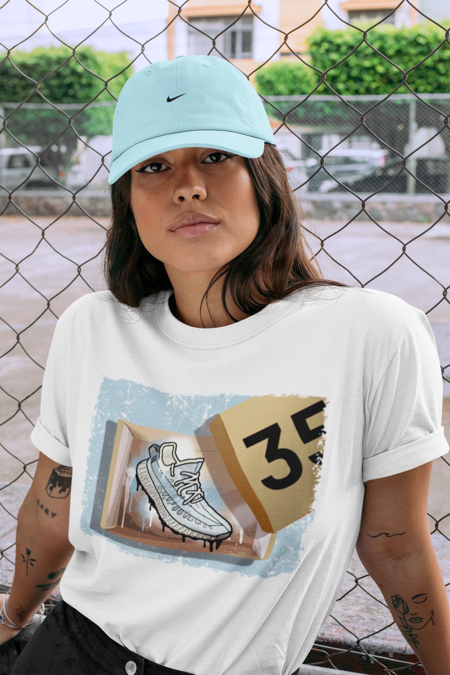 Yeezy 350 Mono Ice Shirt To Match Jordans New Kicks Sneaker Tees Yeezy 350 Mono Ice Drip Gear Zone Sneaker Matching Clothing Unisex Shirts