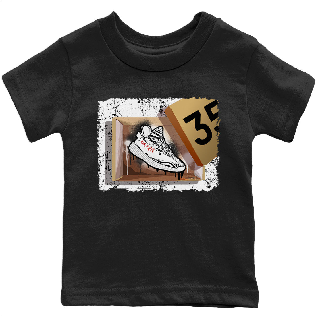 Yeezy 350 Zebra Shirt To Match Jordans New Kicks Sneaker Tees Yeezy 350 Zebra Drip Gear Zone Sneaker Matching Clothing Kids Shirts