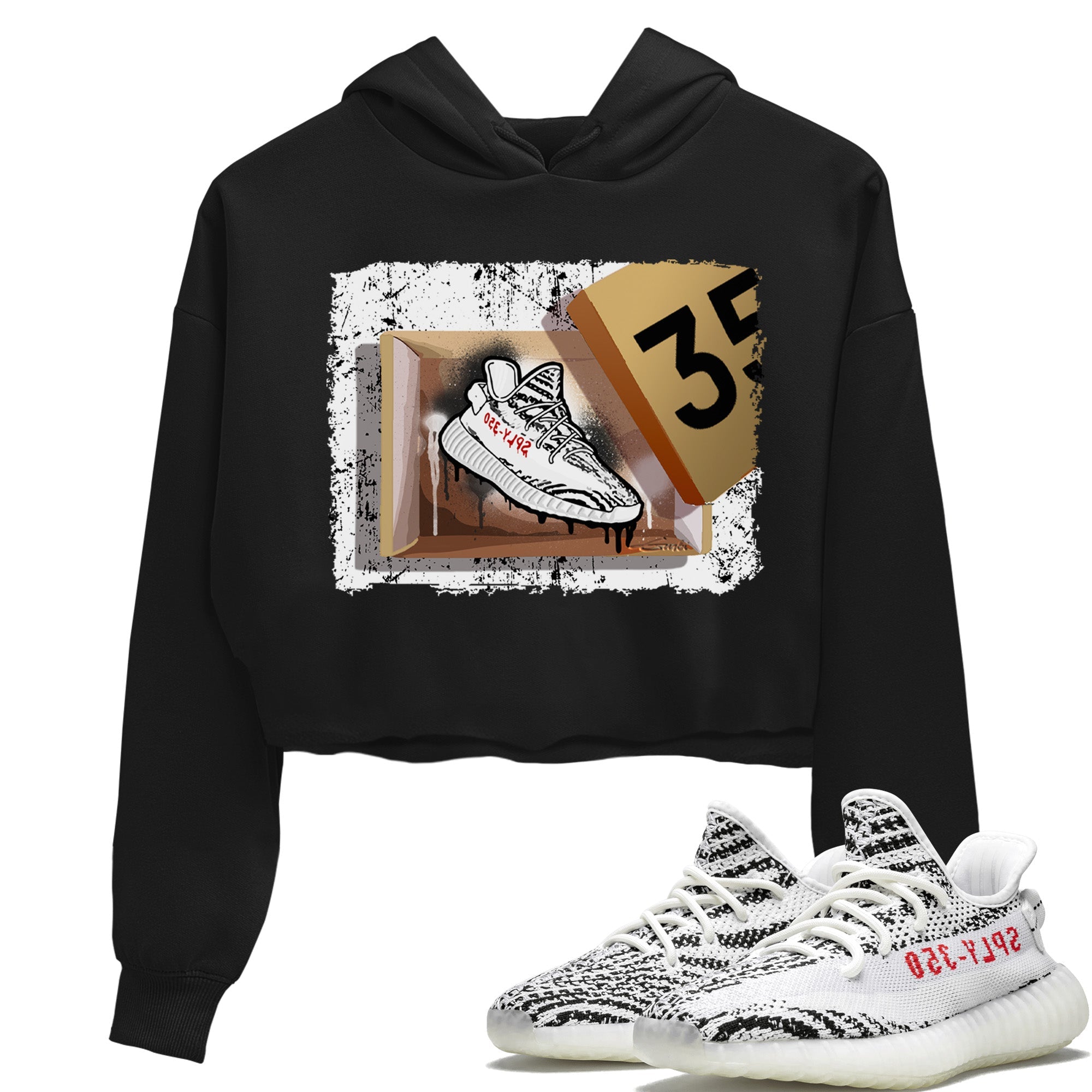 Yeezy 350 Zebra Shirt To Match Jordans New Kicks Sneaker Tees Yeezy 350 Zebra Drip Gear Zone Sneaker Matching Clothing Women's Shirts