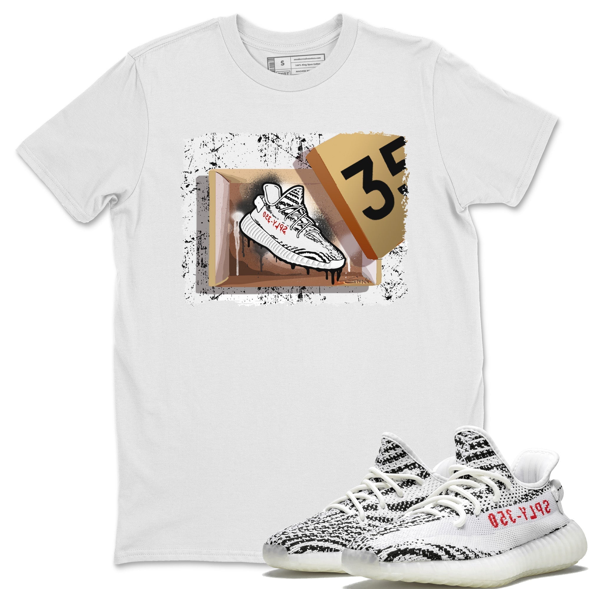 Yeezy 350 Zebra Shirt To Match Jordans New Kicks Sneaker Tees Yeezy 350 Zebra Drip Gear Zone Sneaker Matching Clothing Unisex Shirts