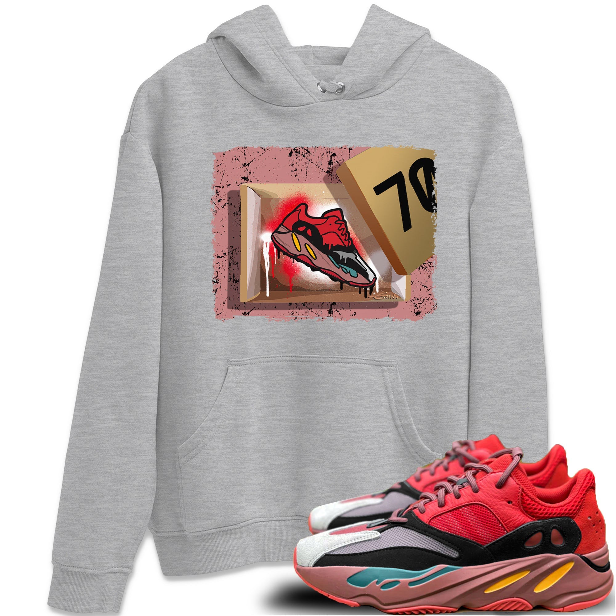Yeezy 700 Hi-Res Red Shirt To Match Jordans New Kicks Sneaker Tees Yeezy 700 Hi-Res Red Drip Gear Zone Sneaker Matching Clothing Unisex Shirts