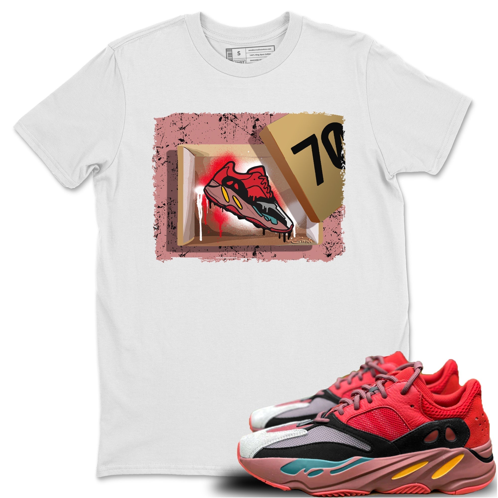 Yeezy 700 Hi-Res Red Shirt To Match Jordans New Kicks Sneaker Tees Yeezy 700 Hi-Res Red Drip Gear Zone Sneaker Matching Clothing Unisex Shirts