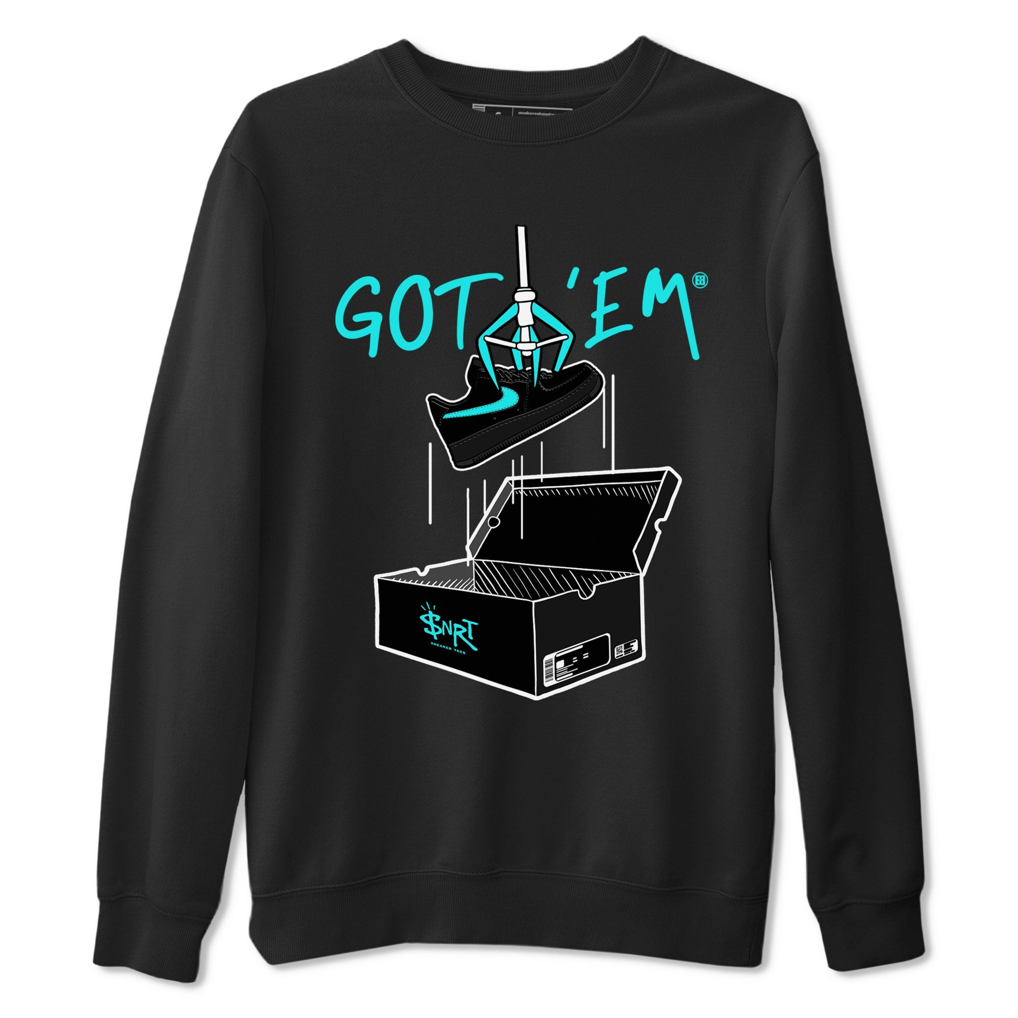 Air Force 1 x Tiffany shirt to match jordans New Treasure Hunter sneaker tees Air Force 1 Tiffany Drip Gear Zone unisex cotton Black 2 crew neck shirt