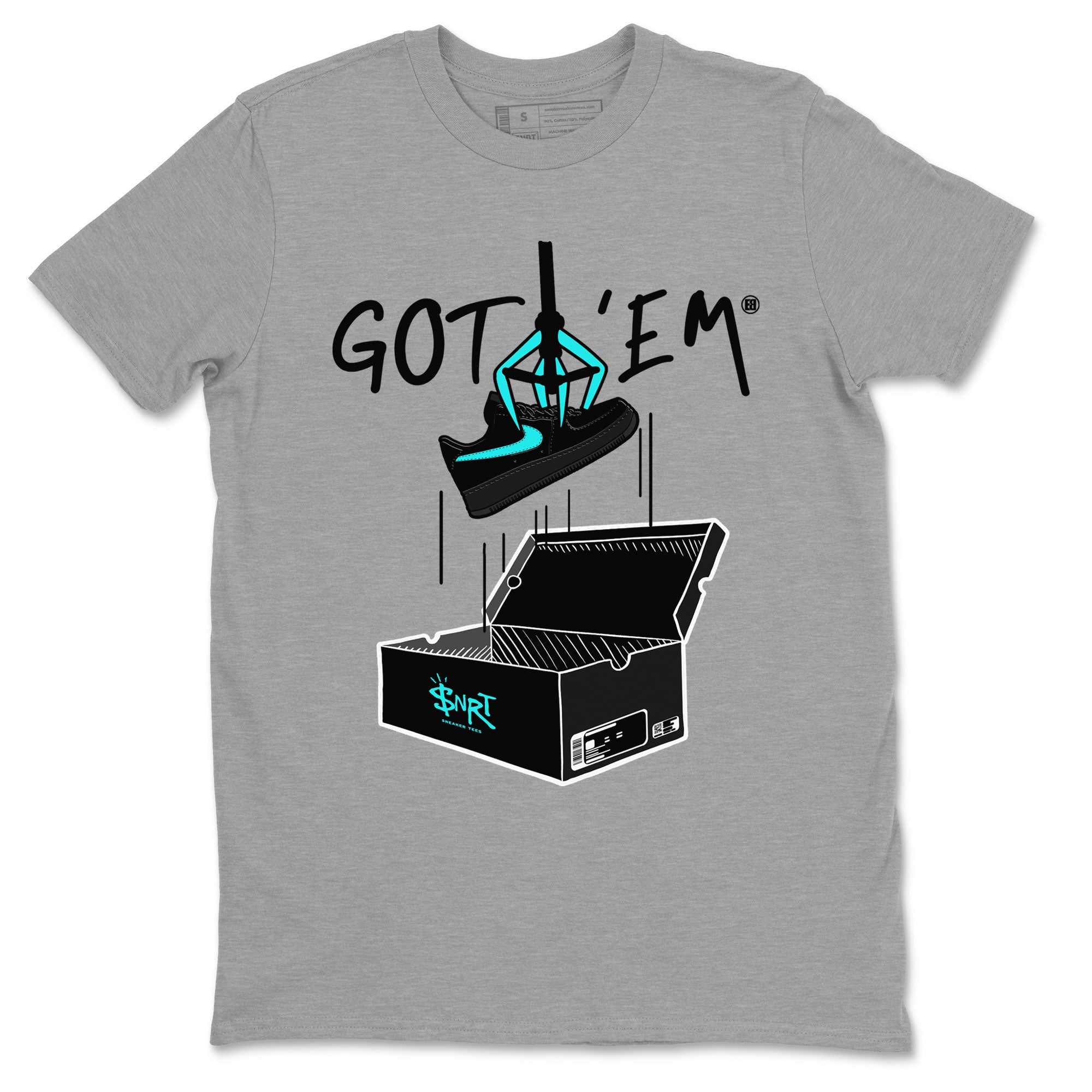 Air Force 1 x Tiffany shirt to match jordans New Treasure Hunter sneaker tees Air Force 1 Tiffany Drip Gear Zone unisex cotton Heather Grey 2 crew neck shirt