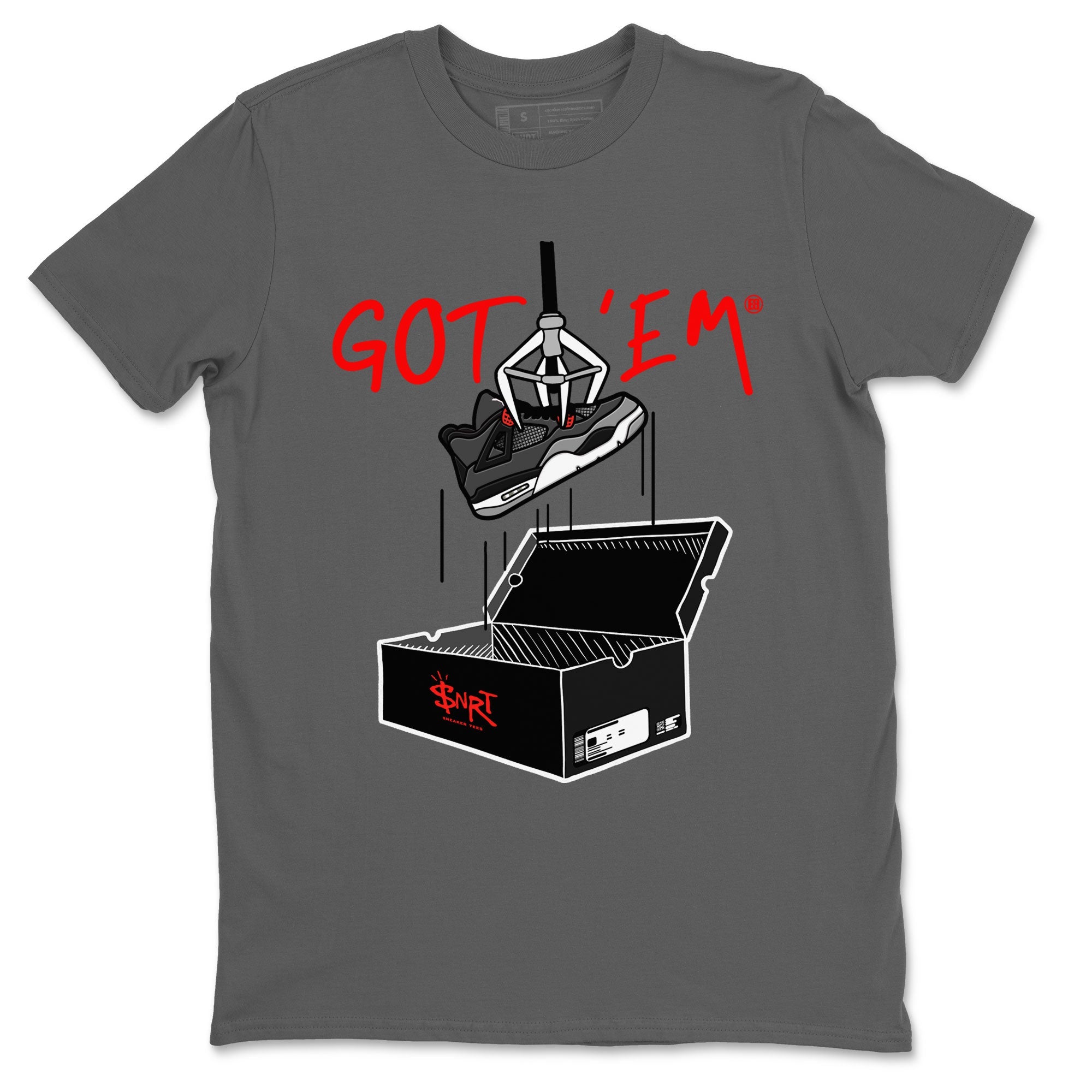 Air Jordan 4 Infrared shirt to match jordans New Treasure Hunter sneaker tees Air Jordan 4 Retro Infrared Drip Gear Zone unisex cotton Cool Grey 2 crew neck shirt