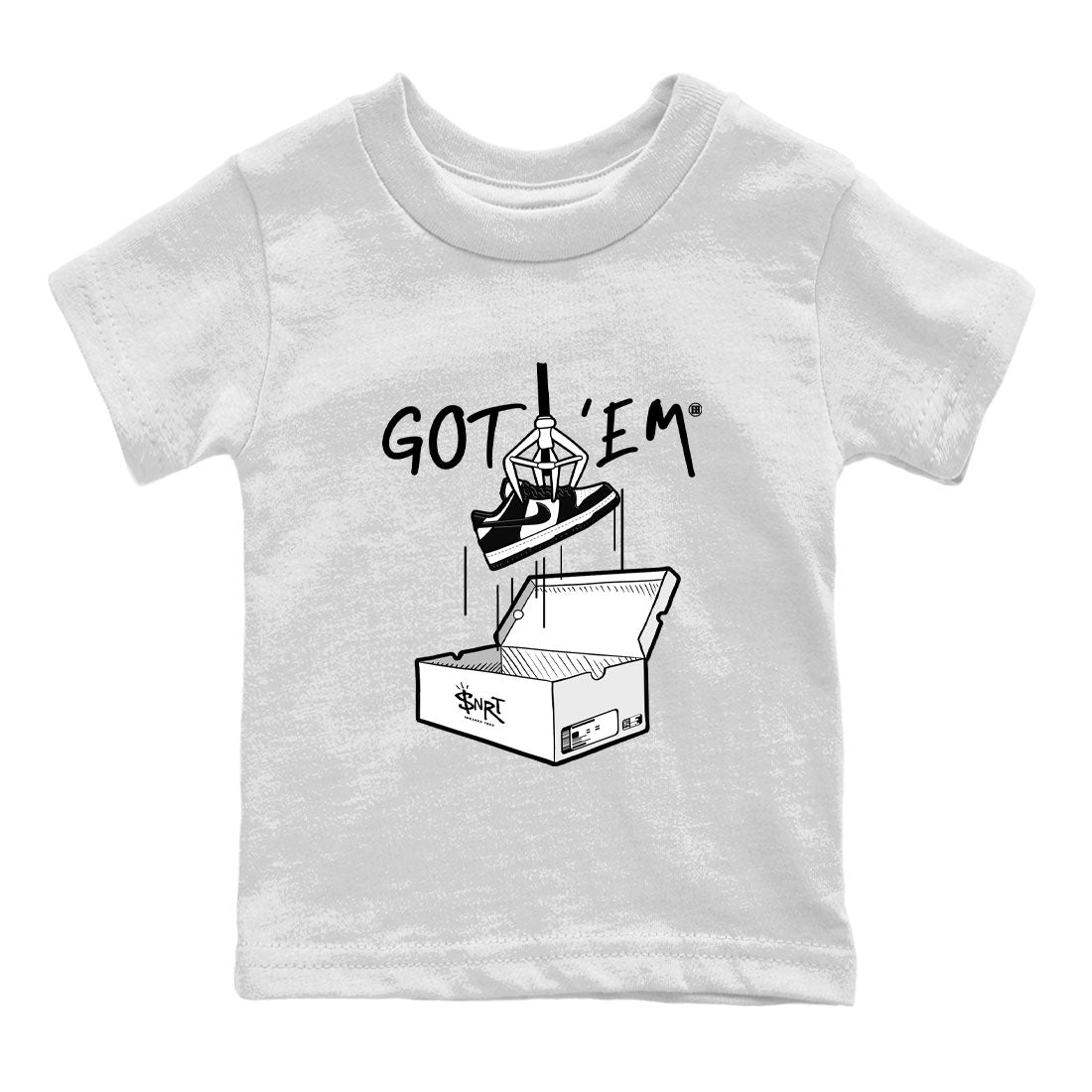 Dunk Low Panda shirt to match jordans New Treasure Hunter sneaker tees Dunk Panda Drip Gear Zone baby toddler White 2 cotton Shirt