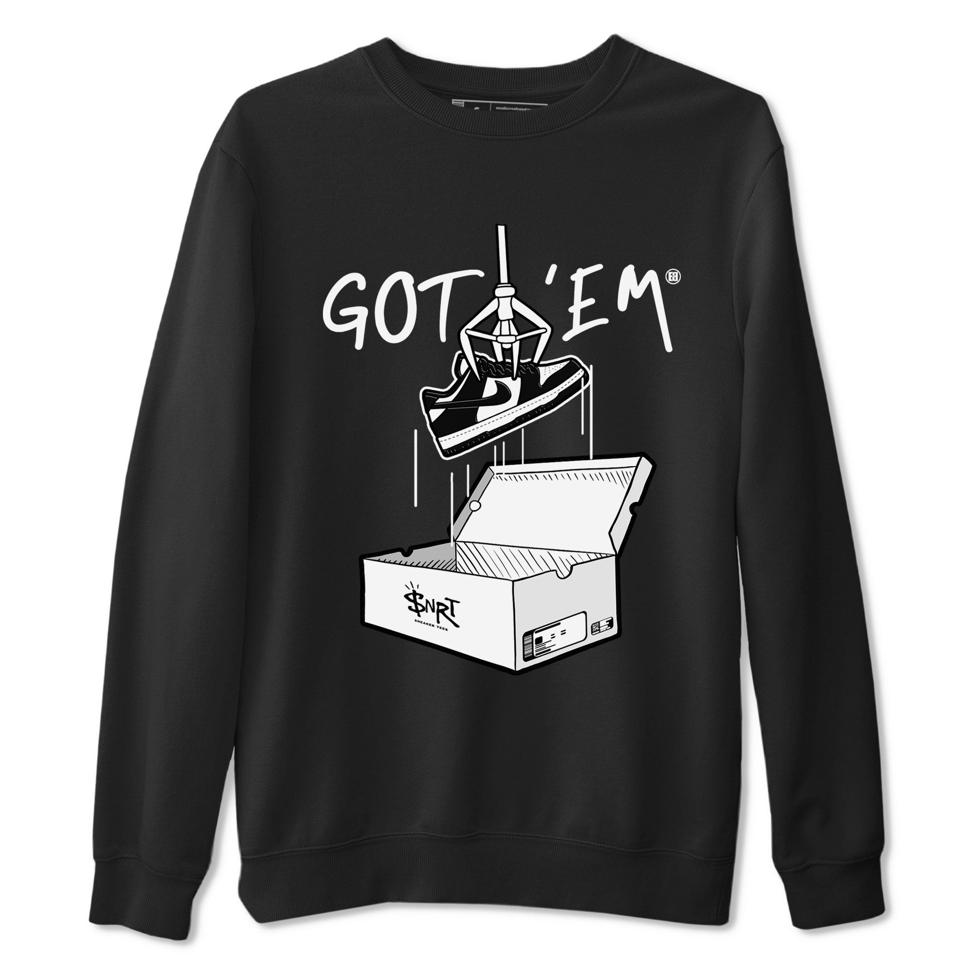 Dunk Low Panda shirt to match jordans New Treasure Hunter sneaker tees Dunk Panda Drip Gear Zone unisex cotton Black 2 crew neck shirt