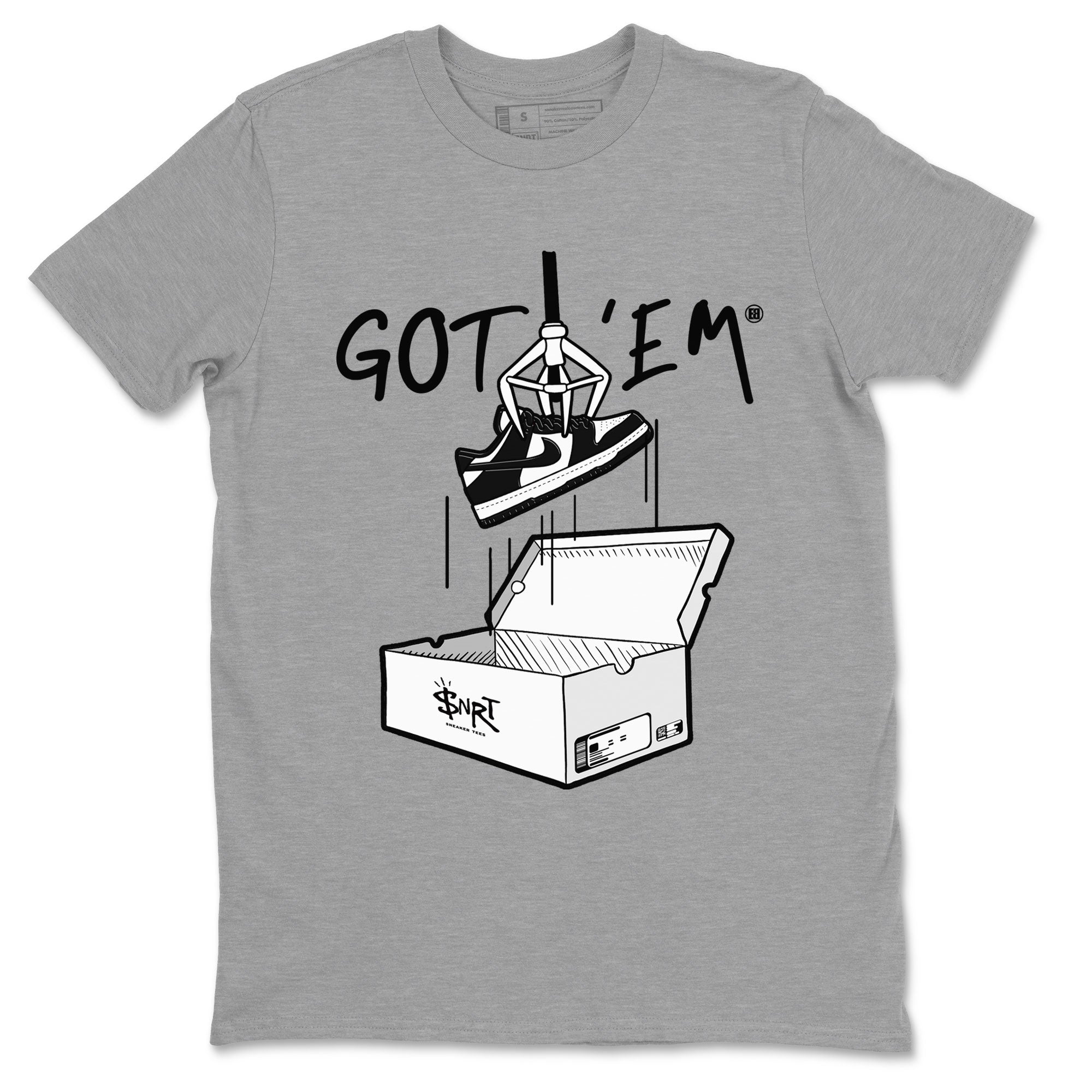 Dunk Low Panda shirt to match jordans New Treasure Hunter sneaker tees Dunk Panda Drip Gear Zone unisex cotton Heather Grey 2 crew neck shirt