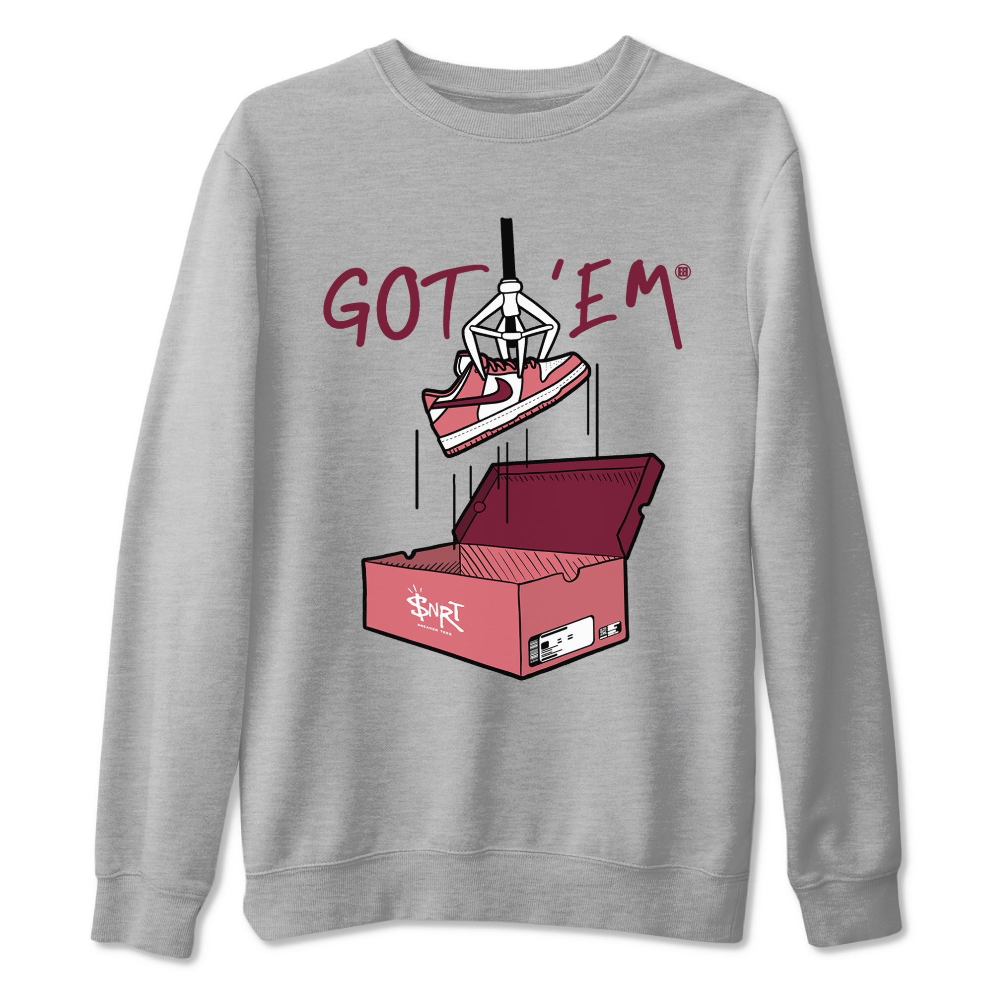 Dunk Valentine's Day shirt to match jordans New Treasure Hunter sneaker tees Dunk Valentines Day Drip Gear Zone unisex cotton Heather Grey 2 crew neck shirt