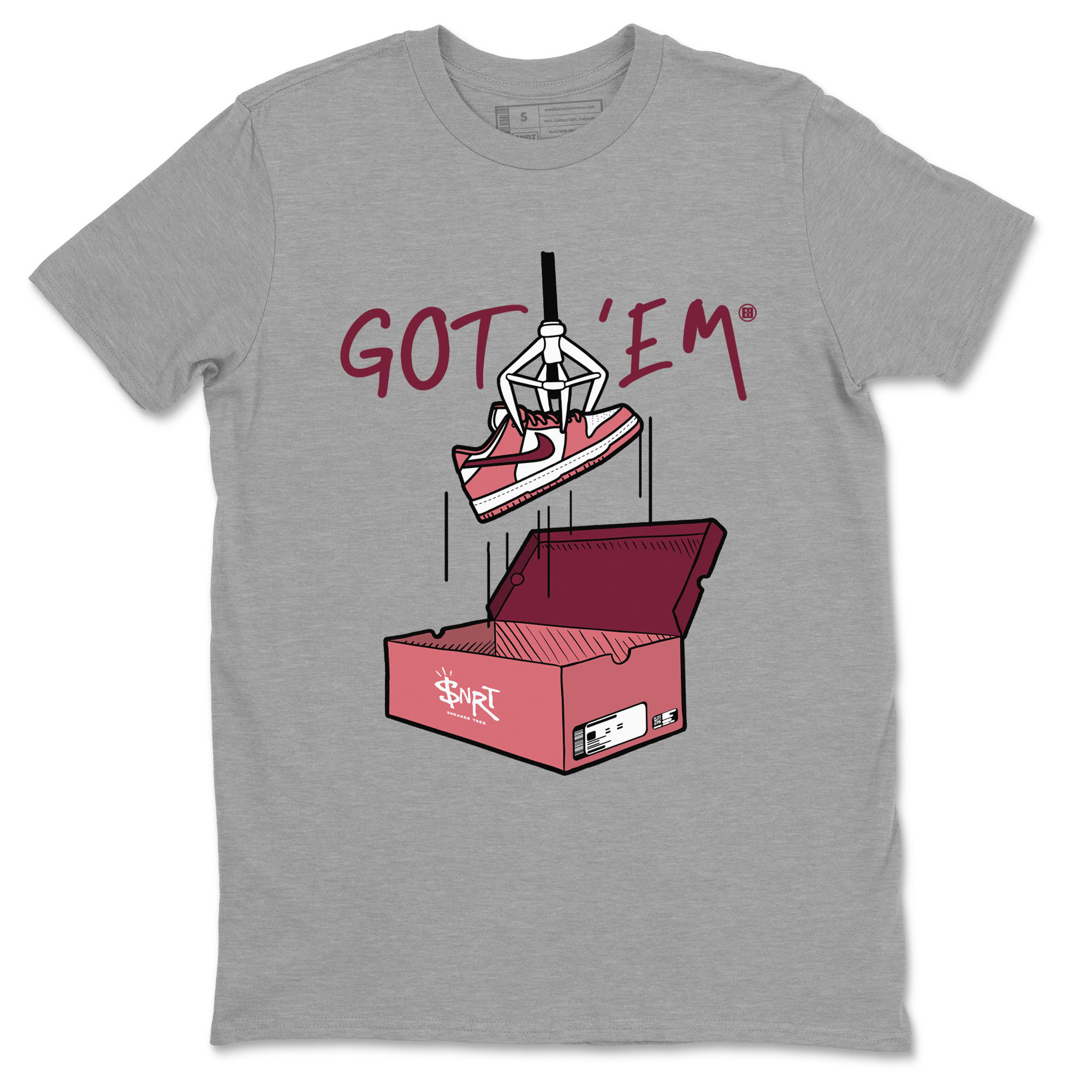 Dunk Valentine's Day shirt to match jordans New Treasure Hunter sneaker tees Dunk Valentines Day Drip Gear Zone unisex cotton Heather Grey 2 crew neck shirt