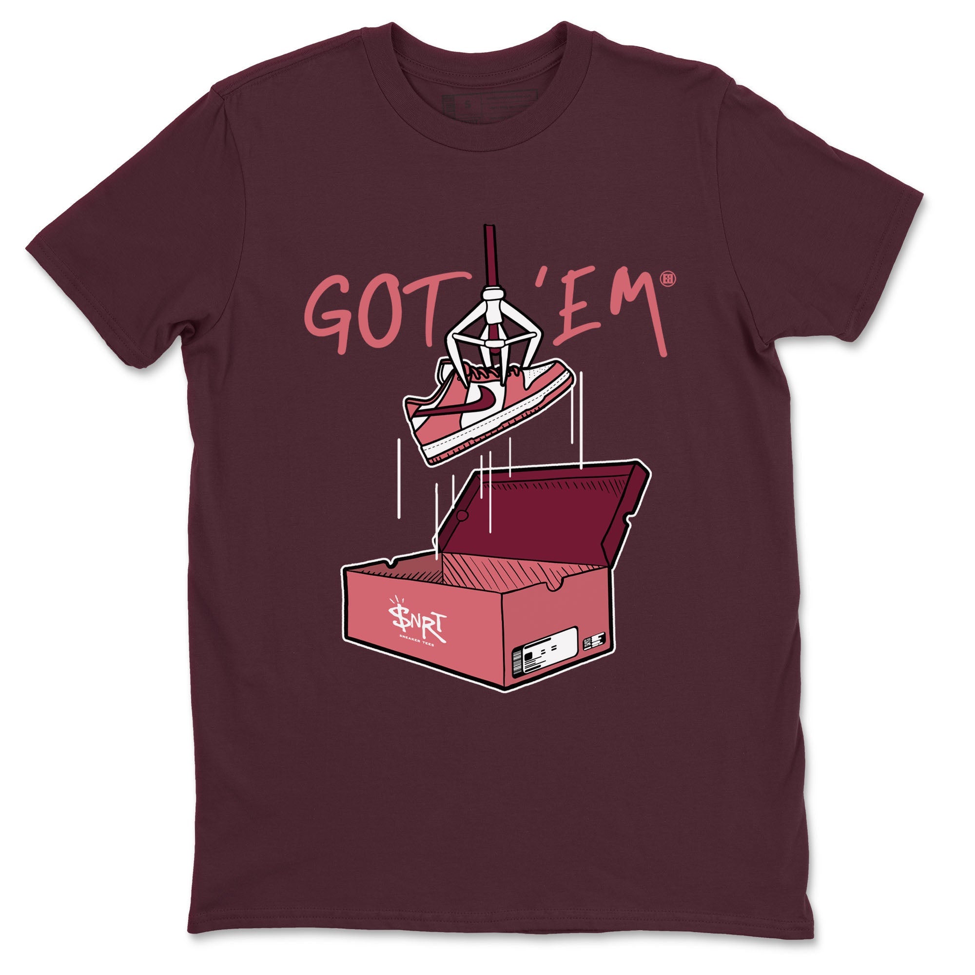 Dunk Valentine's Day shirt to match jordans New Treasure Hunter sneaker tees Dunk Valentines Day Drip Gear Zone unisex cotton Maroon 2 crew neck shirt