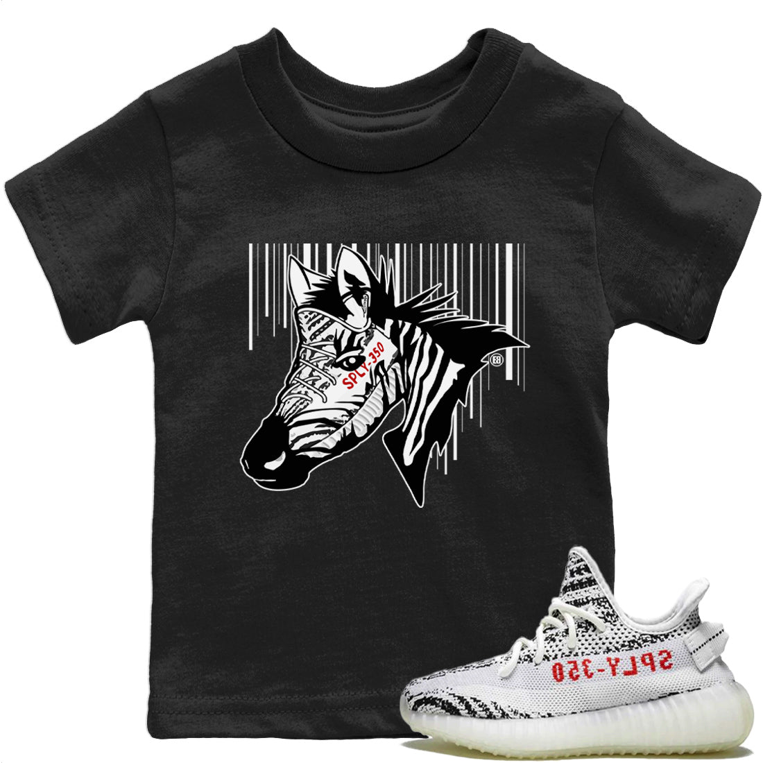 Yeezy 350 Zebra Shirt To Match Jordans New Zebra Sneaker Tees Yeezy 350 Zebra Drip Gear Zone Sneaker Matching Clothing Kids Shirts
