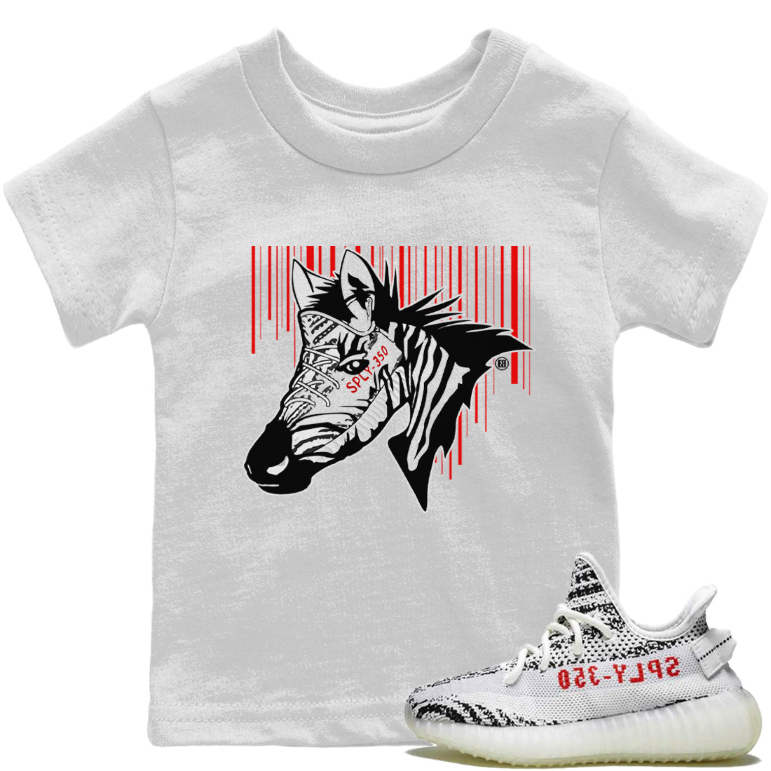 Yeezy 350 Zebra Shirt To Match Jordans New Zebra Sneaker Tees Yeezy 350 Zebra Drip Gear Zone Sneaker Matching Clothing Kids Shirts
