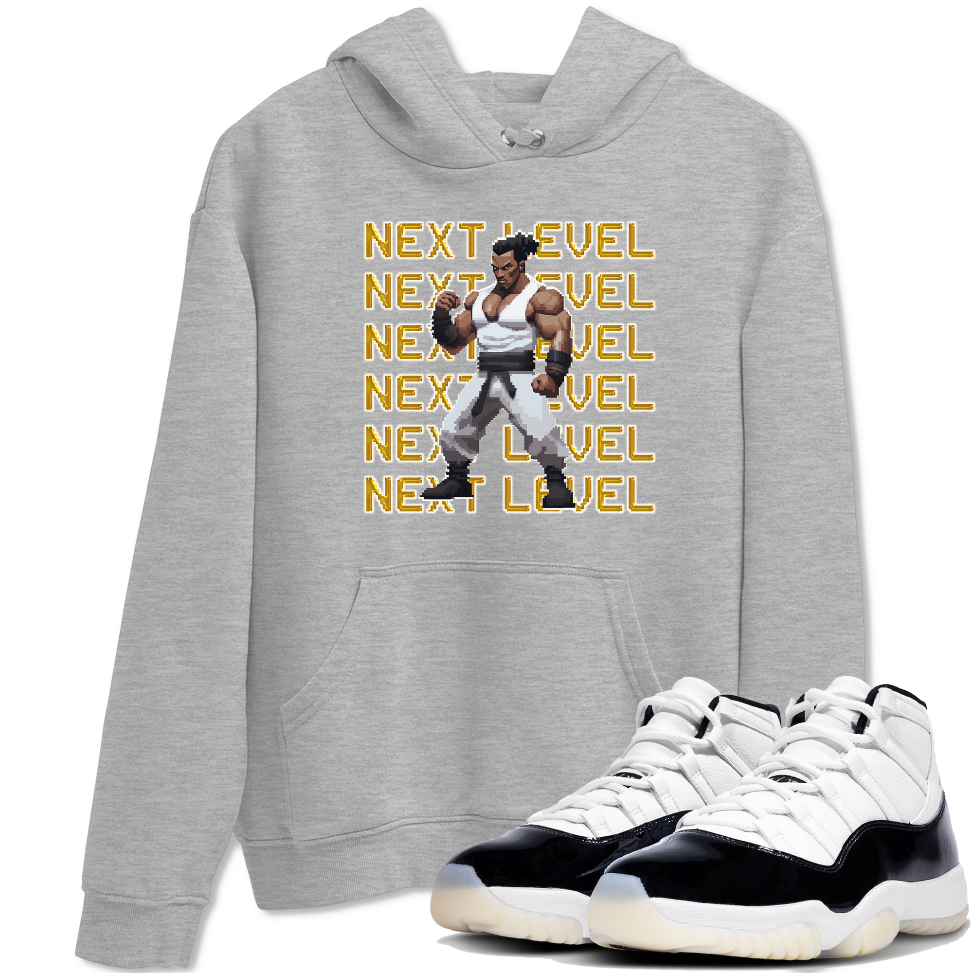 11s Gratitude shirt to match jordans Next Level sneaker tees Air Jordan 11 Gratitude Drip Gear Zone Sneaker Matching Shirt Unisex Heather Grey 1 T-Shirt