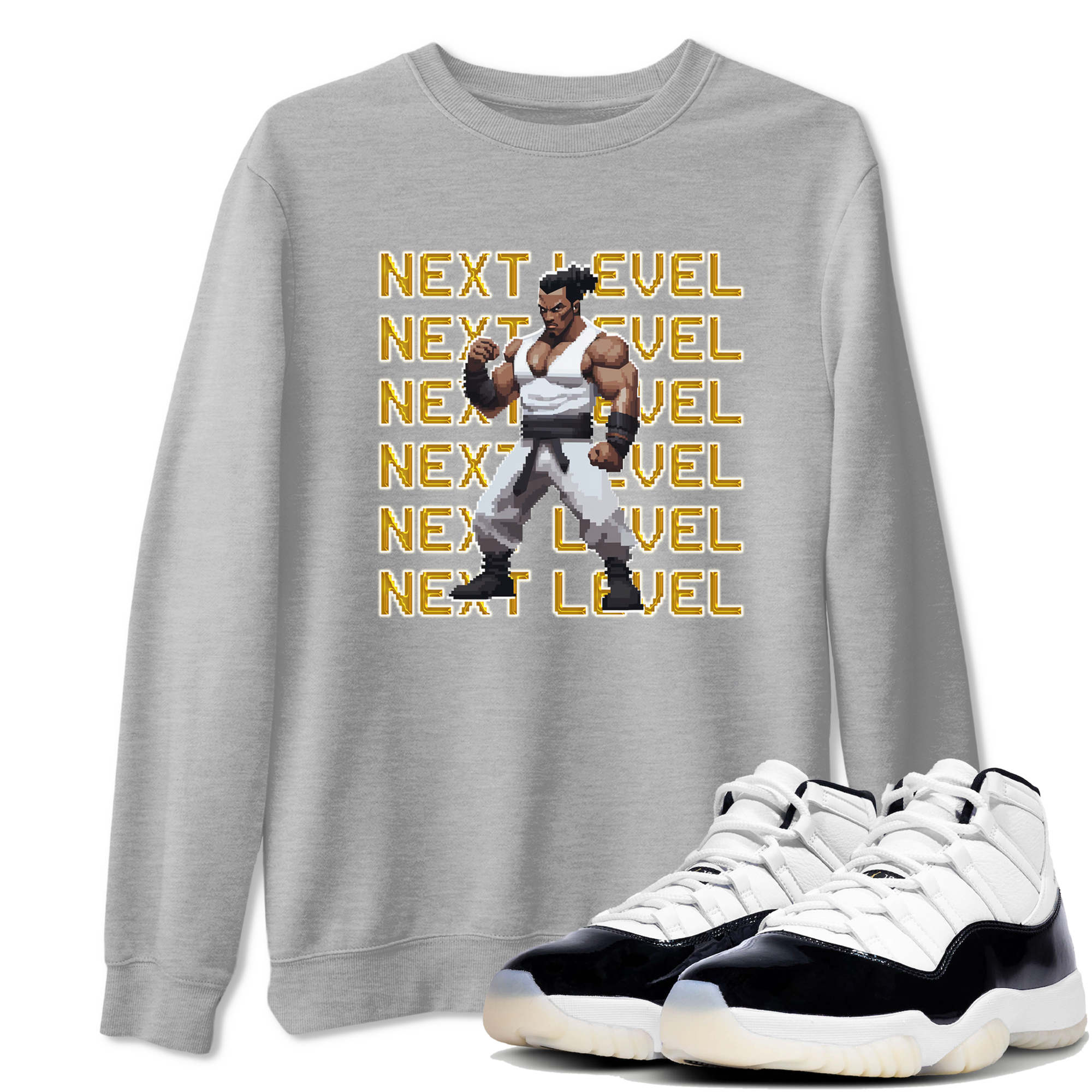 11s Gratitude shirt to match jordans Next Level sneaker tees Air Jordan 11 Gratitude Drip Gear Zone Sneaker Matching Shirt Unisex Heather Grey 1 T-Shirt
