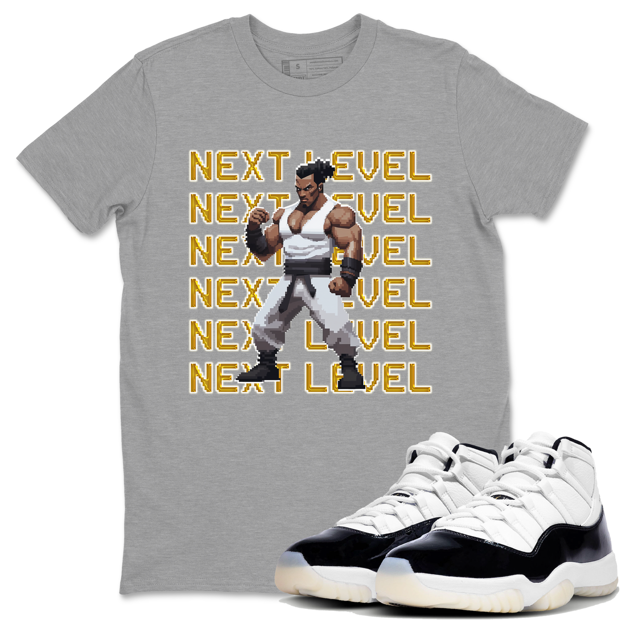 11s Gratitude shirt to match jordans Next Level sneaker tees Air Jordan 11 Gratitude Drip Gear Zone Sneaker Matching Shirt Unisex Heather Grey 1 T-Shirt