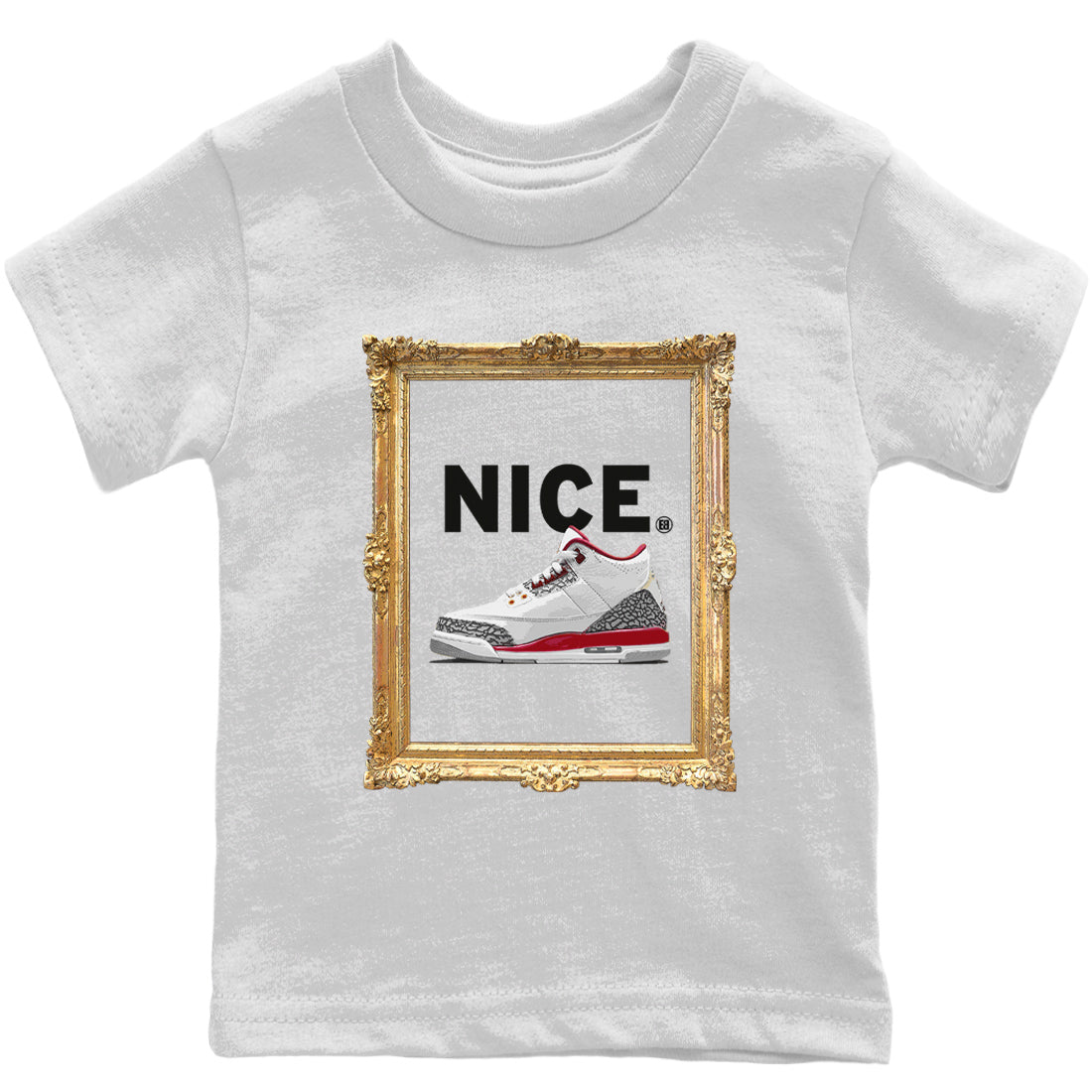 Jordan 3 Cardinal Sneaker Matching T-Shirt Nice Sneaker Tees Jordan 3 Cardinal Sneaker Release Tees Kids Shirts