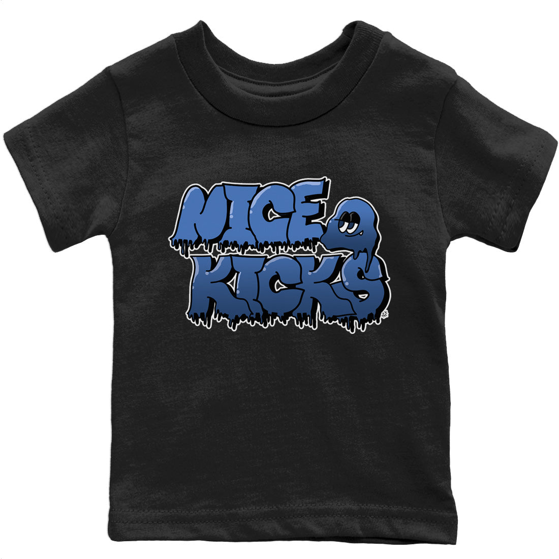 Jordan 13 Brave Blue Sneaker Matching T-Shirt Nice Kicks Sneaker Tees Jordan 13 Brave Blue Sneaker Release Tees Kids Shirts