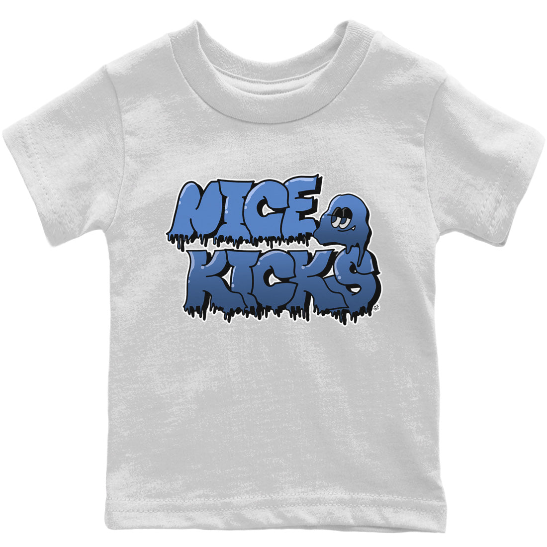Jordan 13 Brave Blue Sneaker Matching T-Shirt Nice Kicks Sneaker Tees Jordan 13 Brave Blue Sneaker Release Tees Kids Shirts