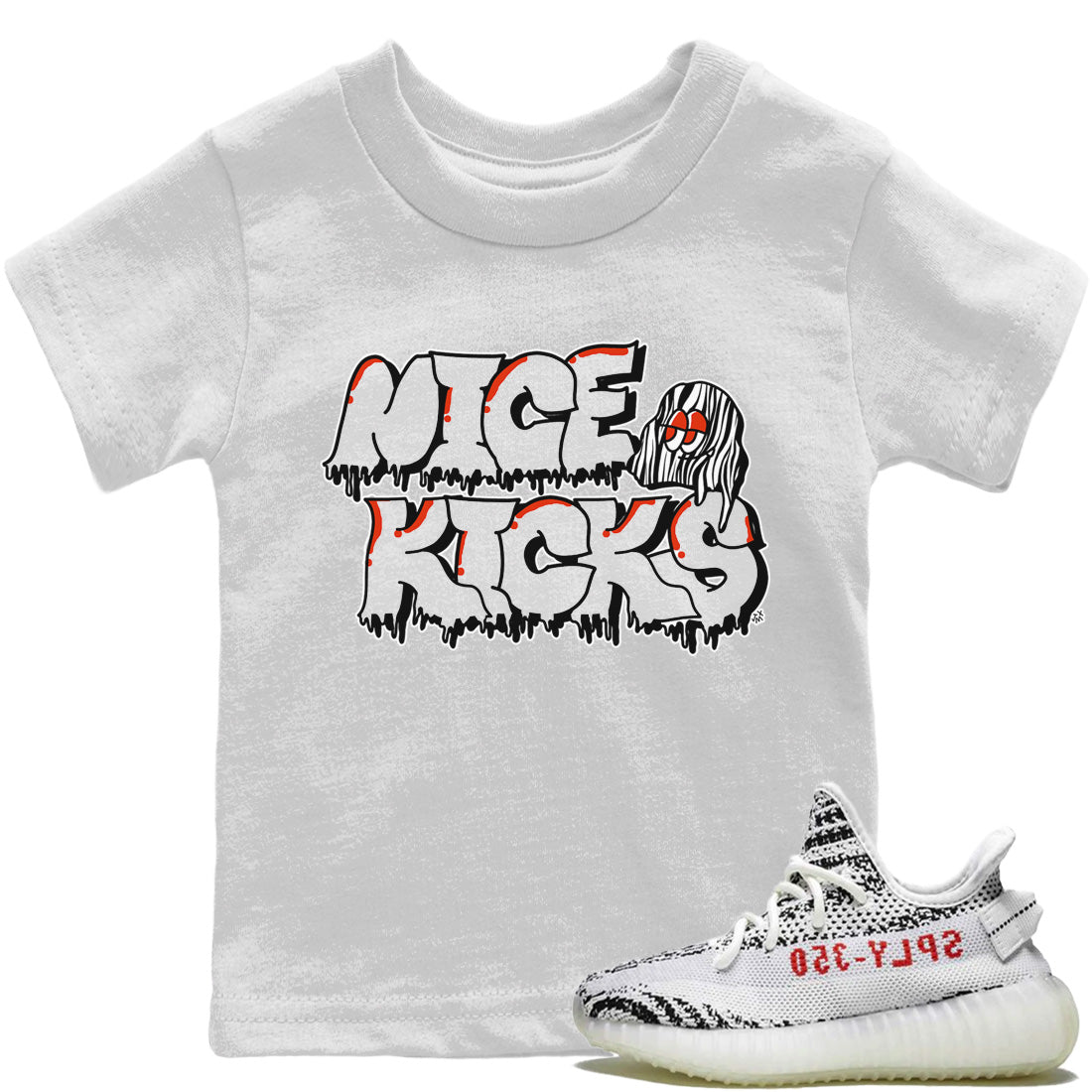 Yeezy 350 Zebra Shirt To Match Jordans Nice Kicks Sneaker Tees Yeezy 350 Zebra Drip Gear Zone Sneaker Matching Clothing Kids Shirts