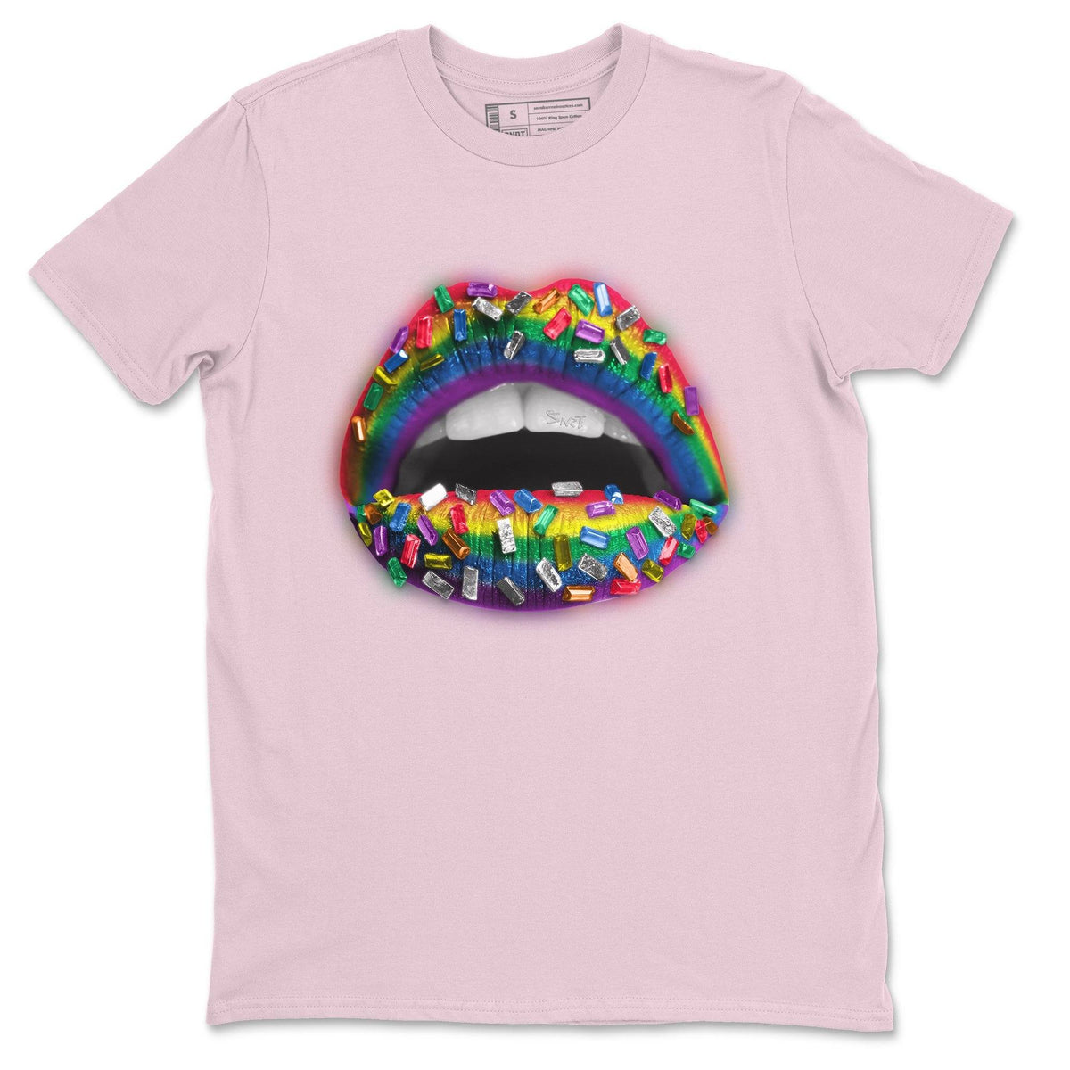 Force 1 Betrue Sneaker Match Tees Lips Jewel Sneaker Tees Force 1 Betrue Jordan to match sneaker T-Shirt Crew Neck Shirts