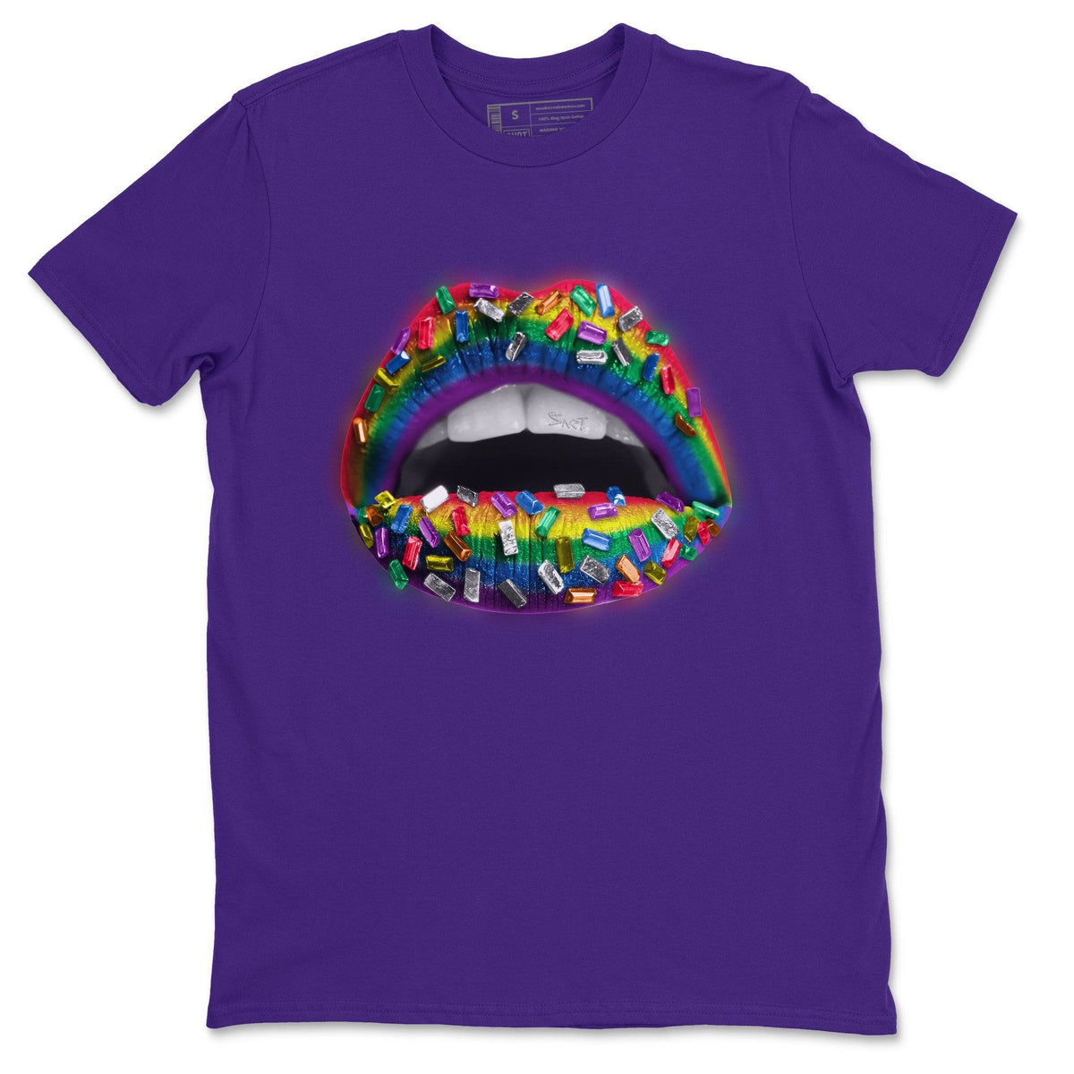 Force 1 Betrue Sneaker Match Tees Lips Jewel Sneaker Tees Force 1 Betrue Jordan to match sneaker T-Shirt Crew Neck Shirts