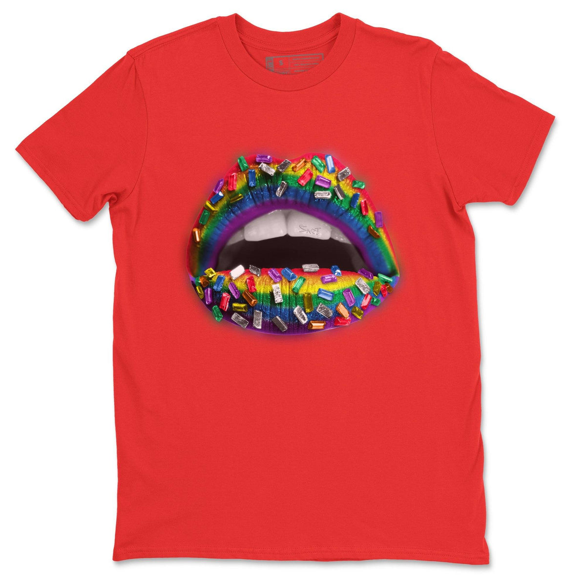 Force 1 Betrue Sneaker Match Tees Lips Jewel Sneaker Tees Force 1 Betrue Jordan to match sneaker T-Shirt Crew Neck Shirts