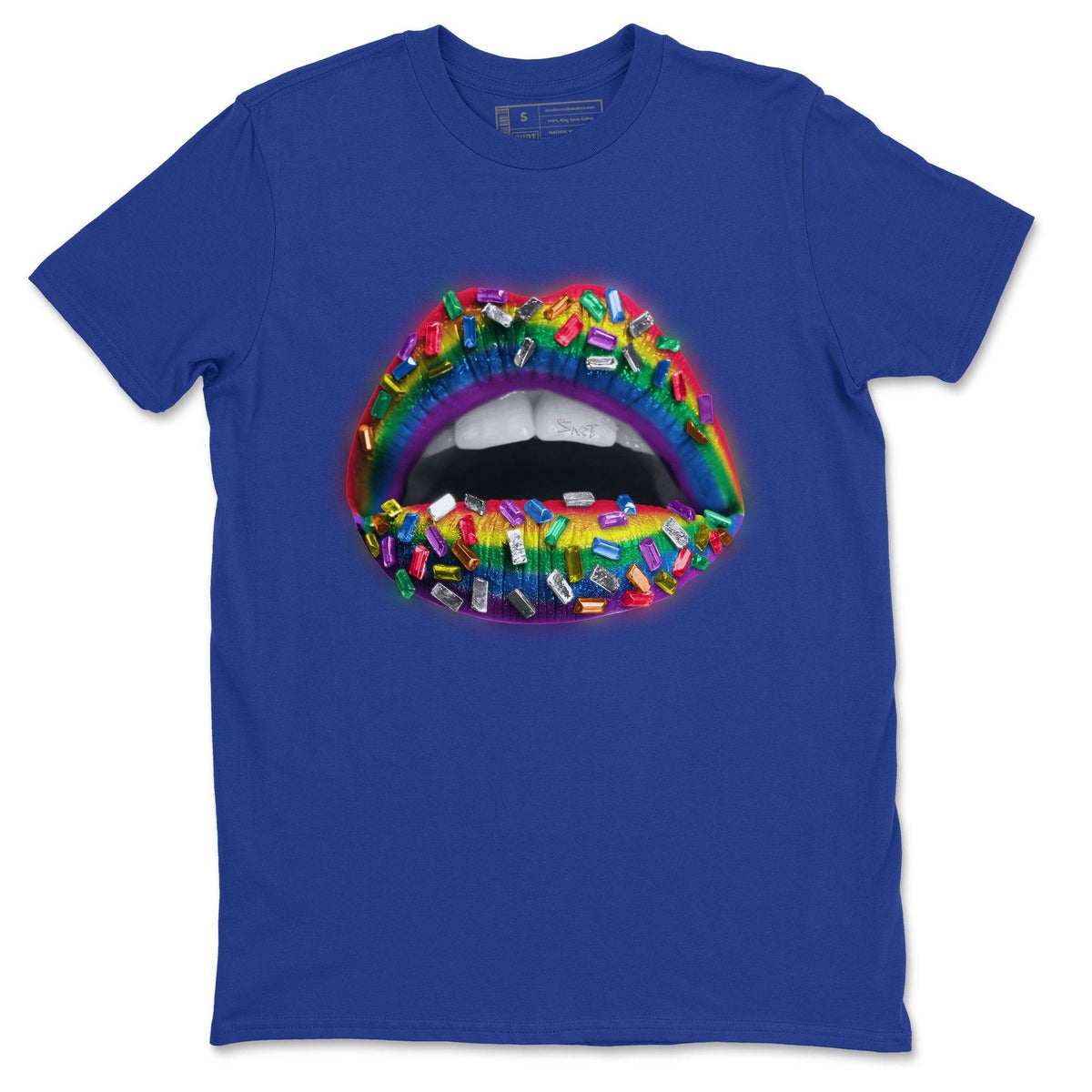 Force 1 Betrue Sneaker Match Tees Lips Jewel Sneaker Tees Force 1 Betrue Jordan to match sneaker T-Shirt Crew Neck Shirts