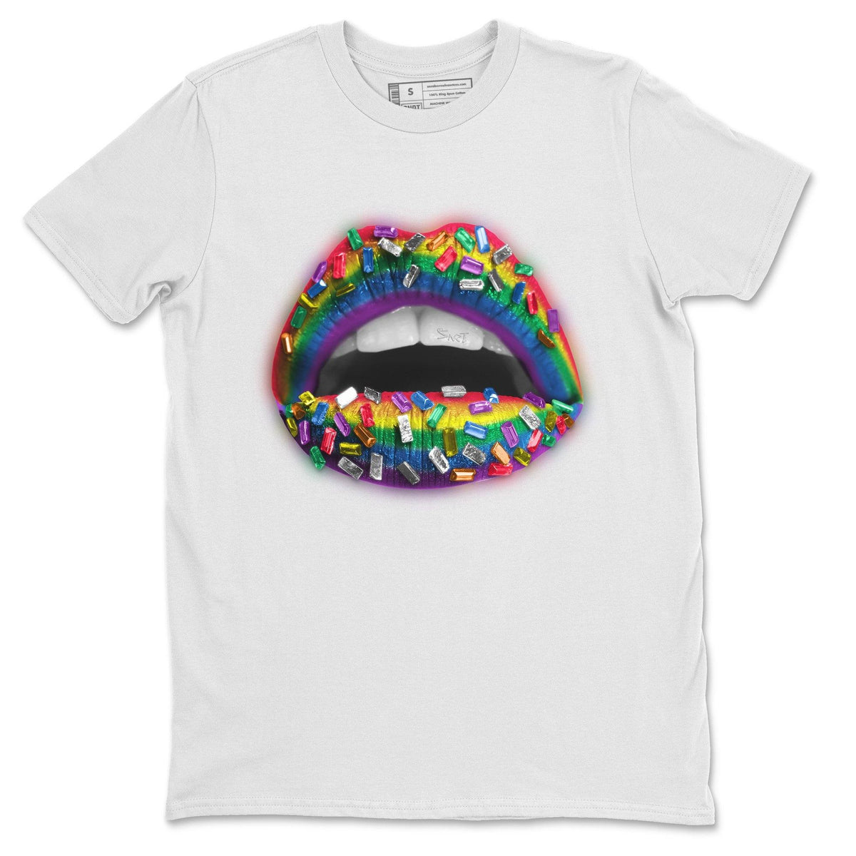 Force 1 Betrue Sneaker Match Tees Lips Jewel Sneaker Tees Force 1 Betrue Jordan to match sneaker T-Shirt Crew Neck Shirts